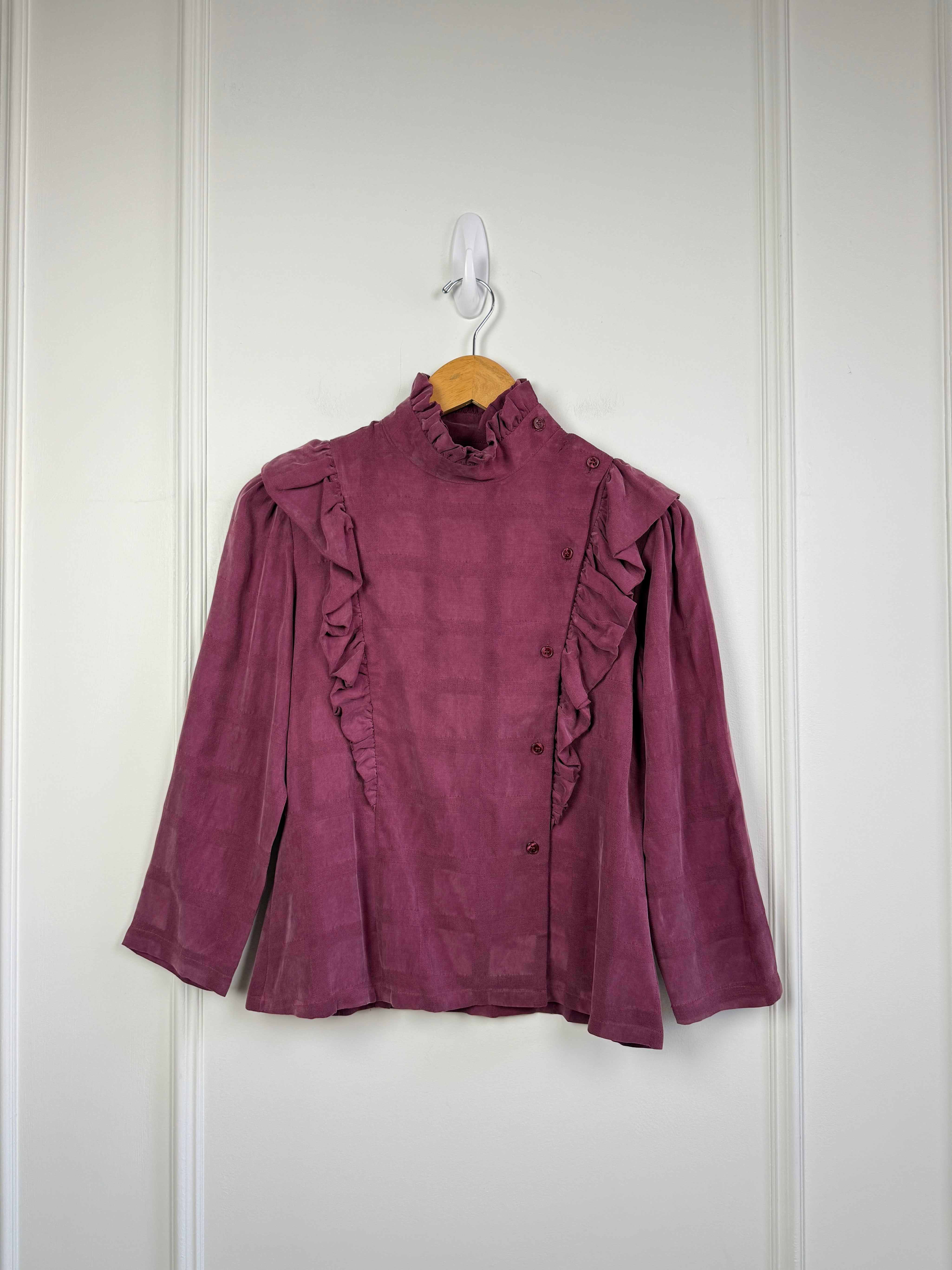 Kurt Lyle Purple High Neck Top (XS)