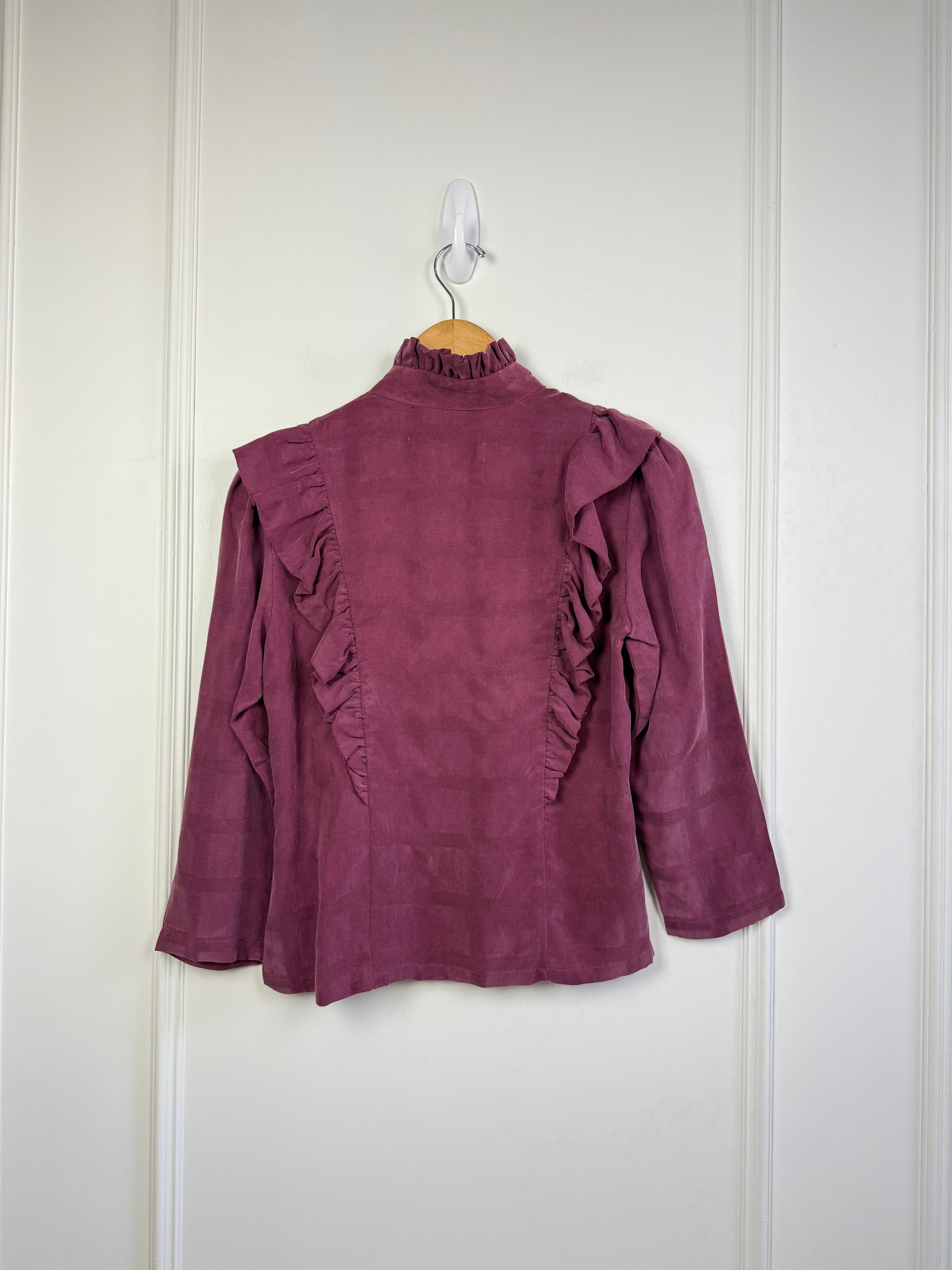 Kurt Lyle Purple High Neck Top (XS)
