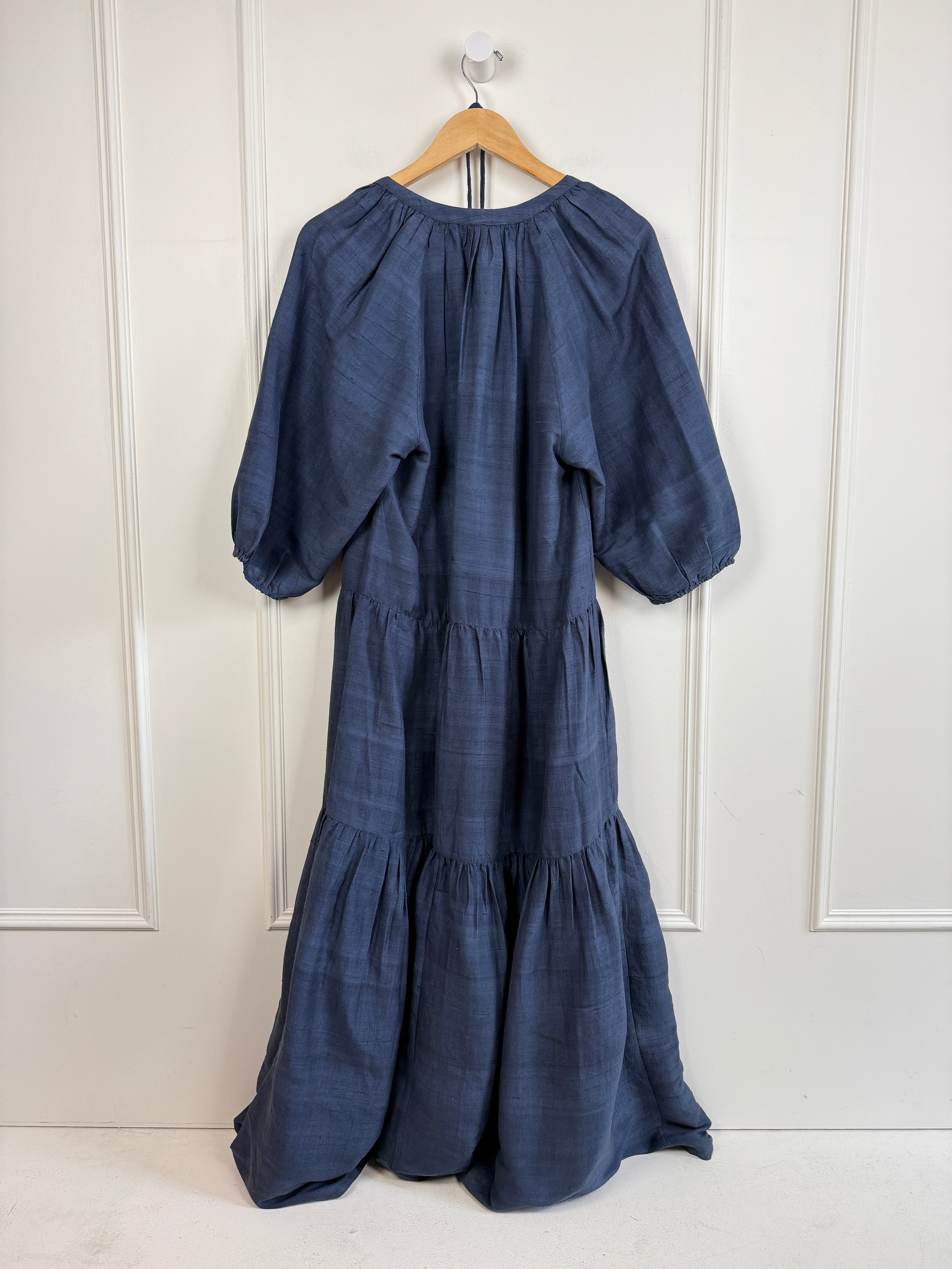 Apiece Apart Blue Silk Dress (M)