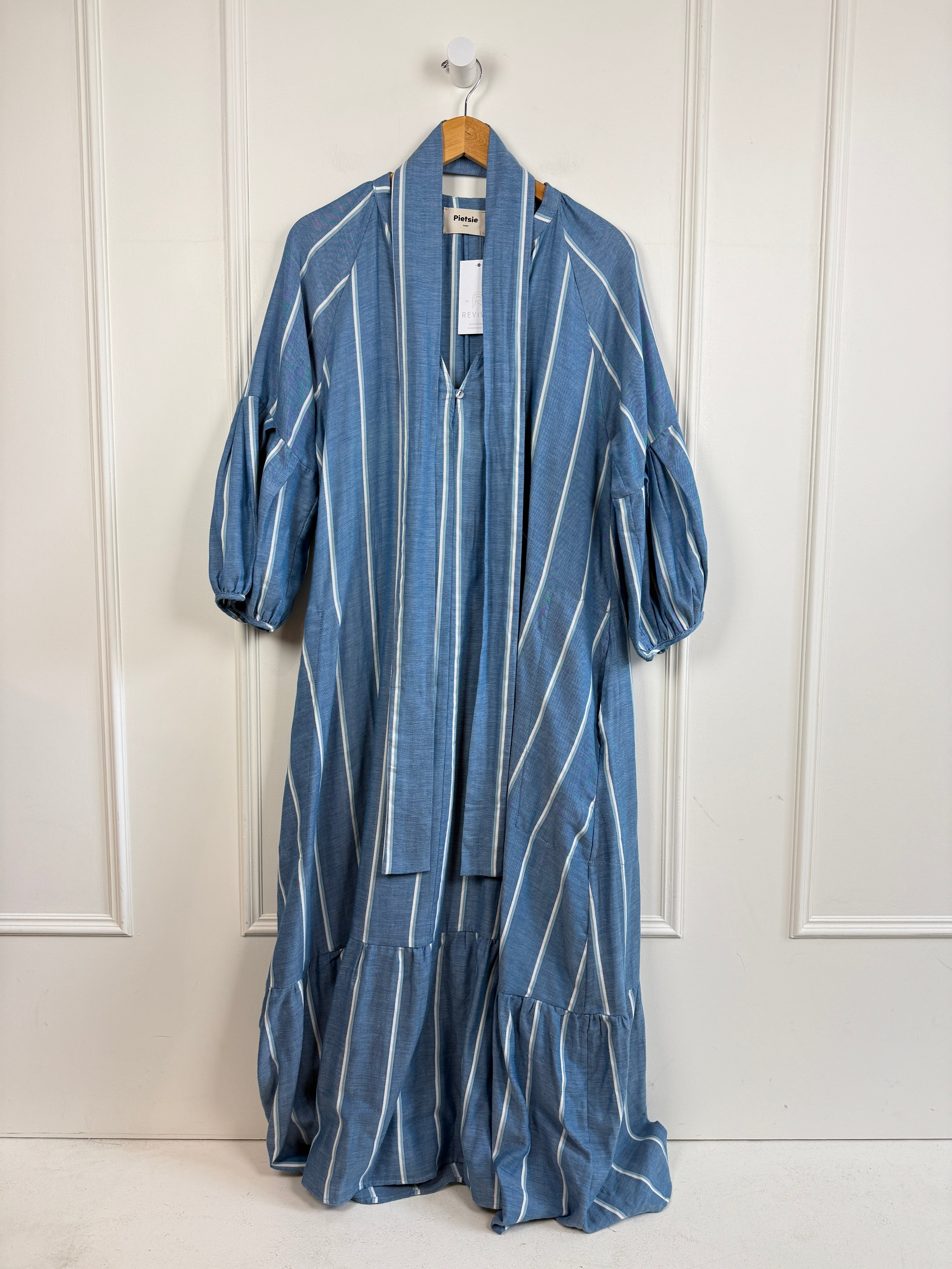 Pietsie Blue Striped Dress (L)