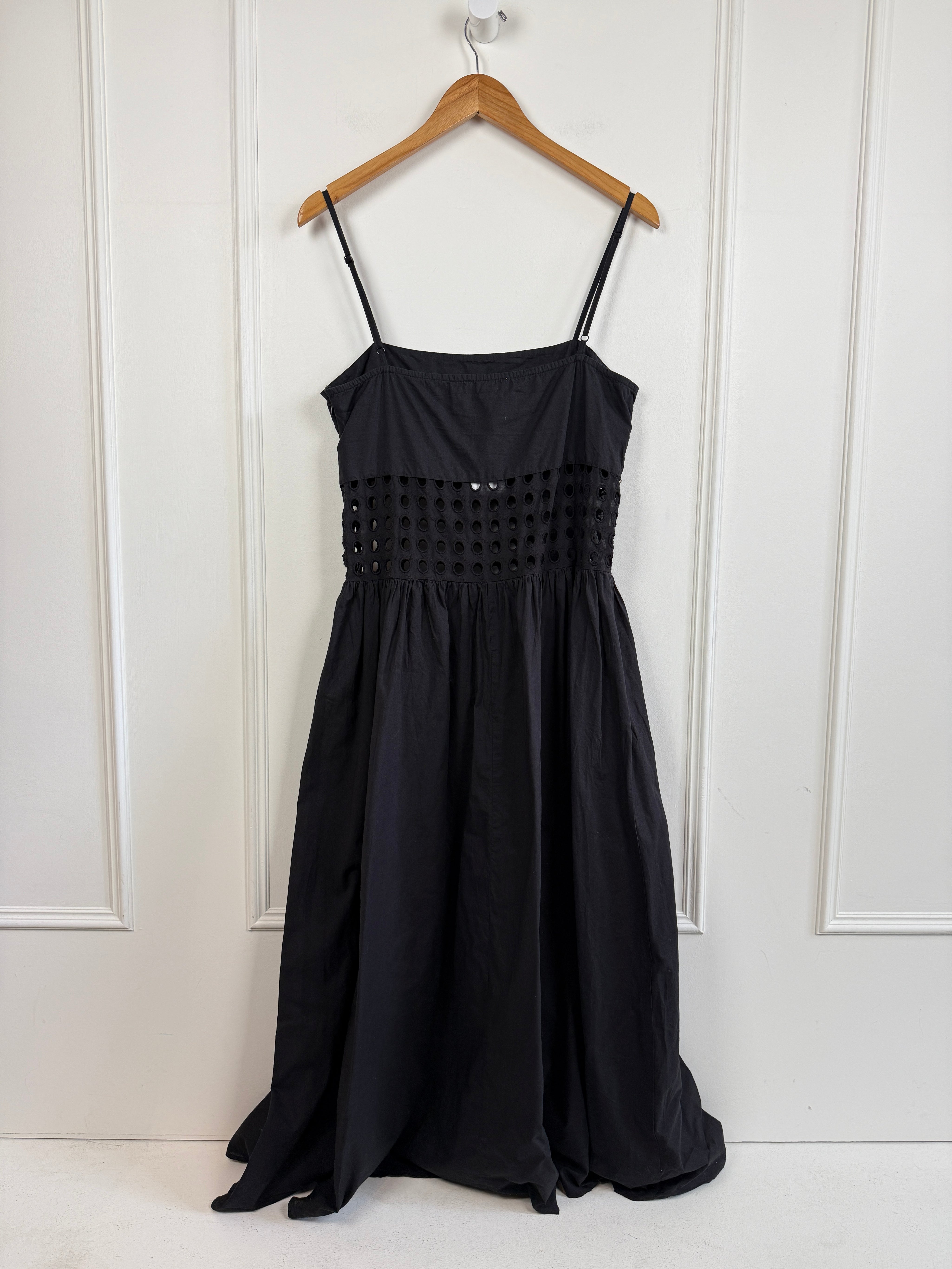 Solid & Striped Black Dress (L)