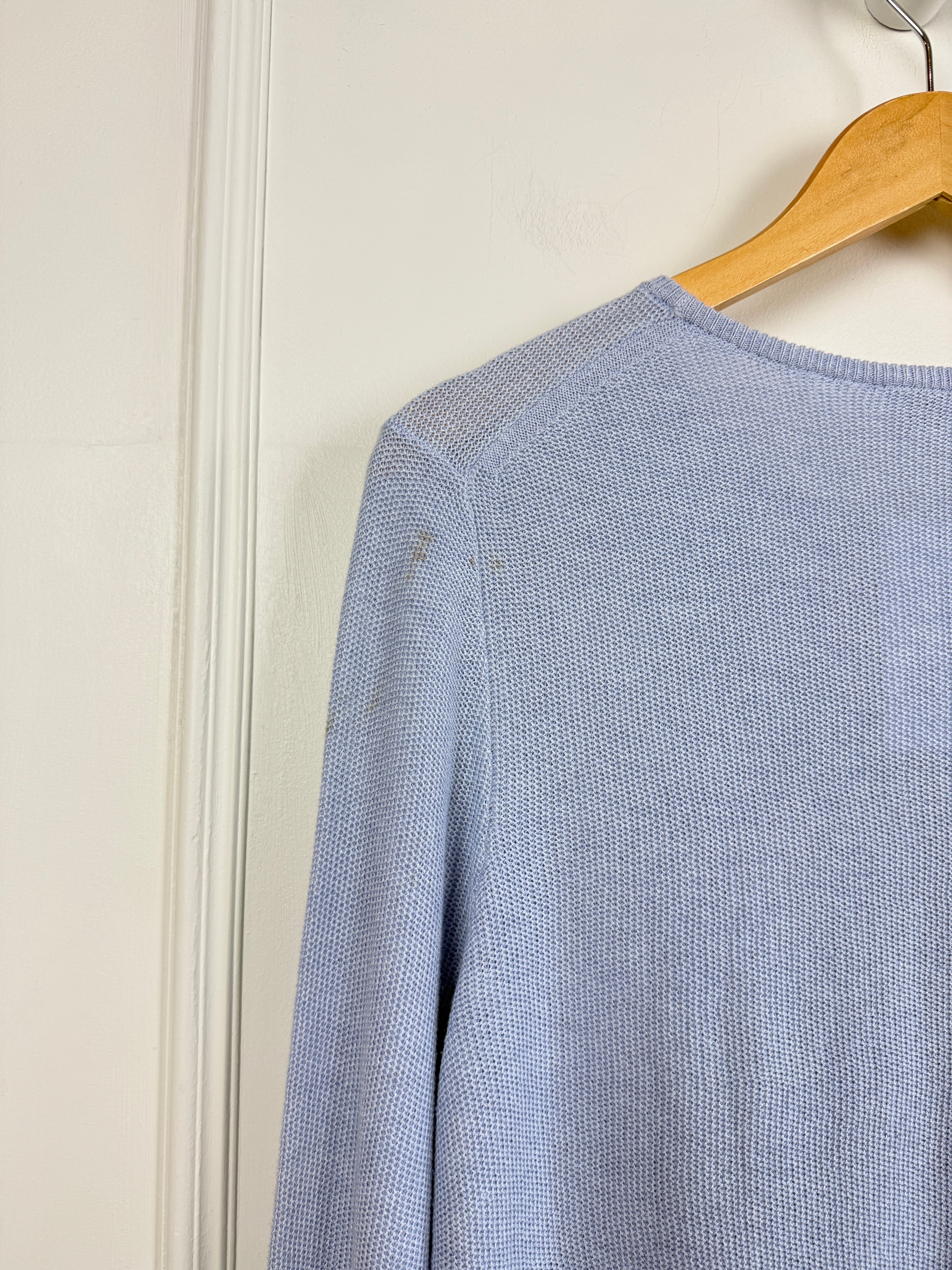 White + Warren Gathered Sweater (L)