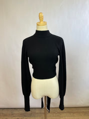 Reformation Black Cashmere Sweater (S)