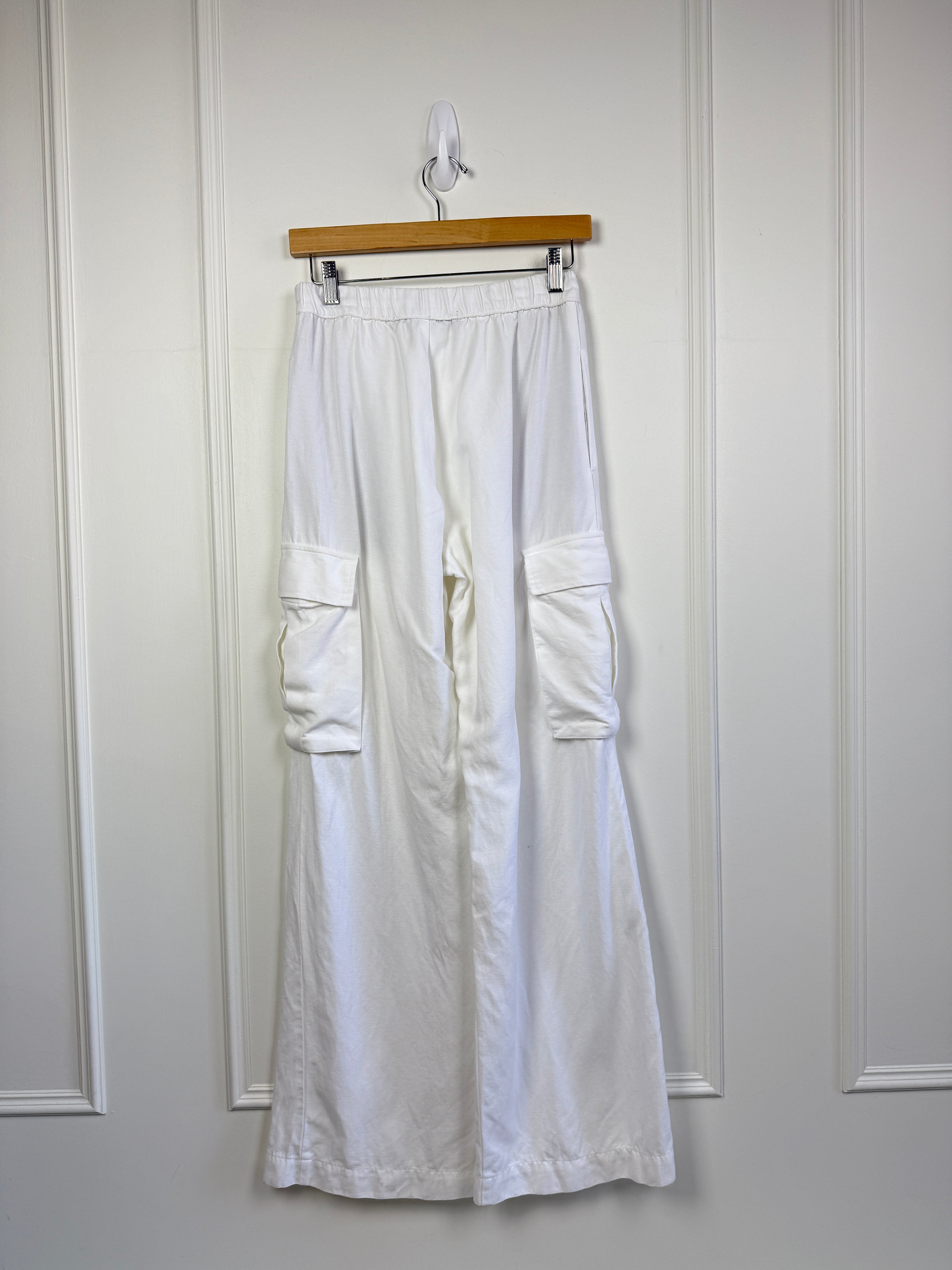 Enza Costa White Cargo Pants (S)