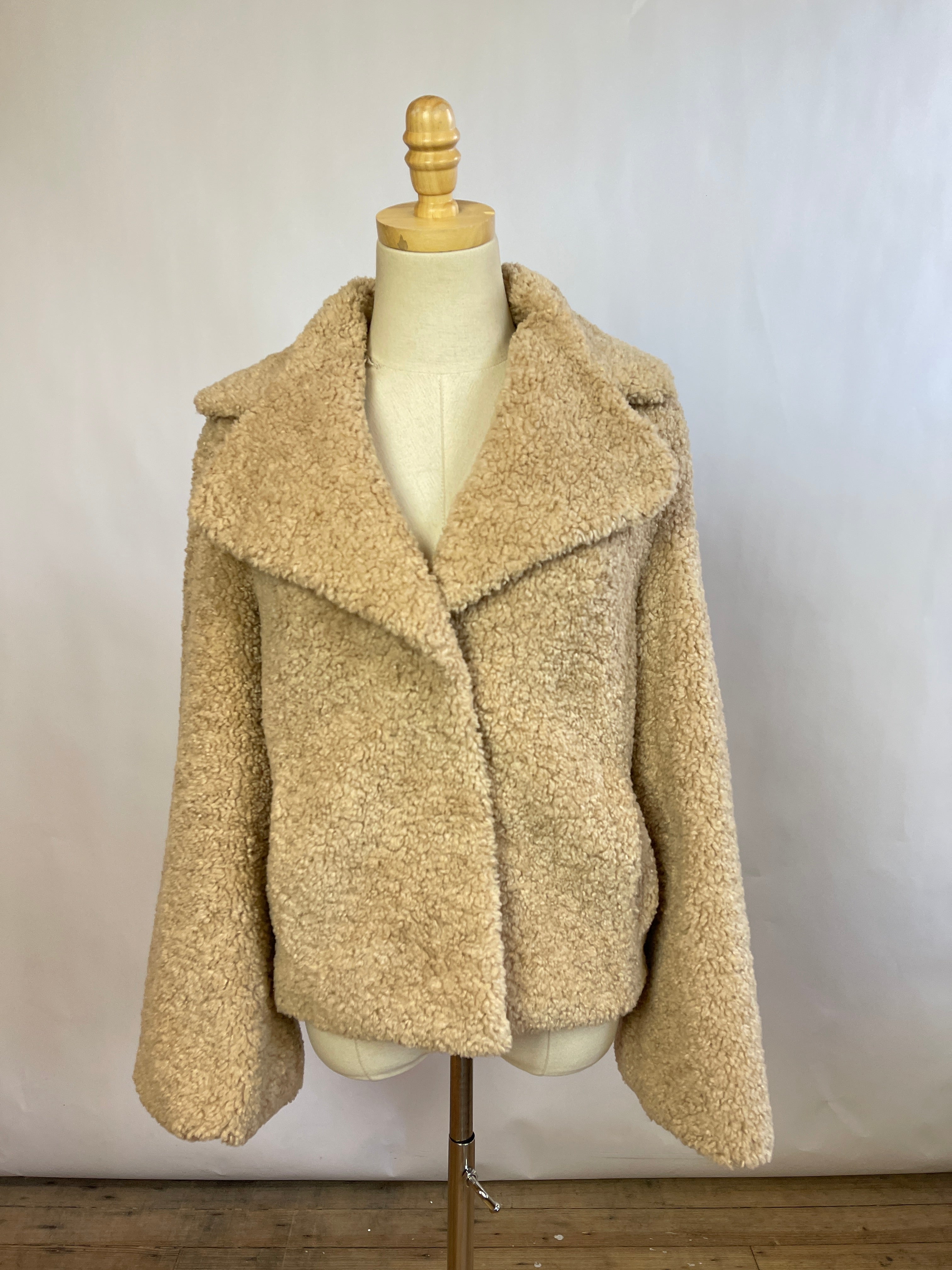 Unreal Fur Tan Bomber (XS)