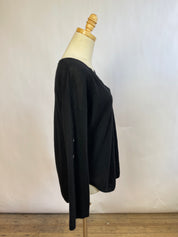 Autumn Cashmere Black Henley (XS)