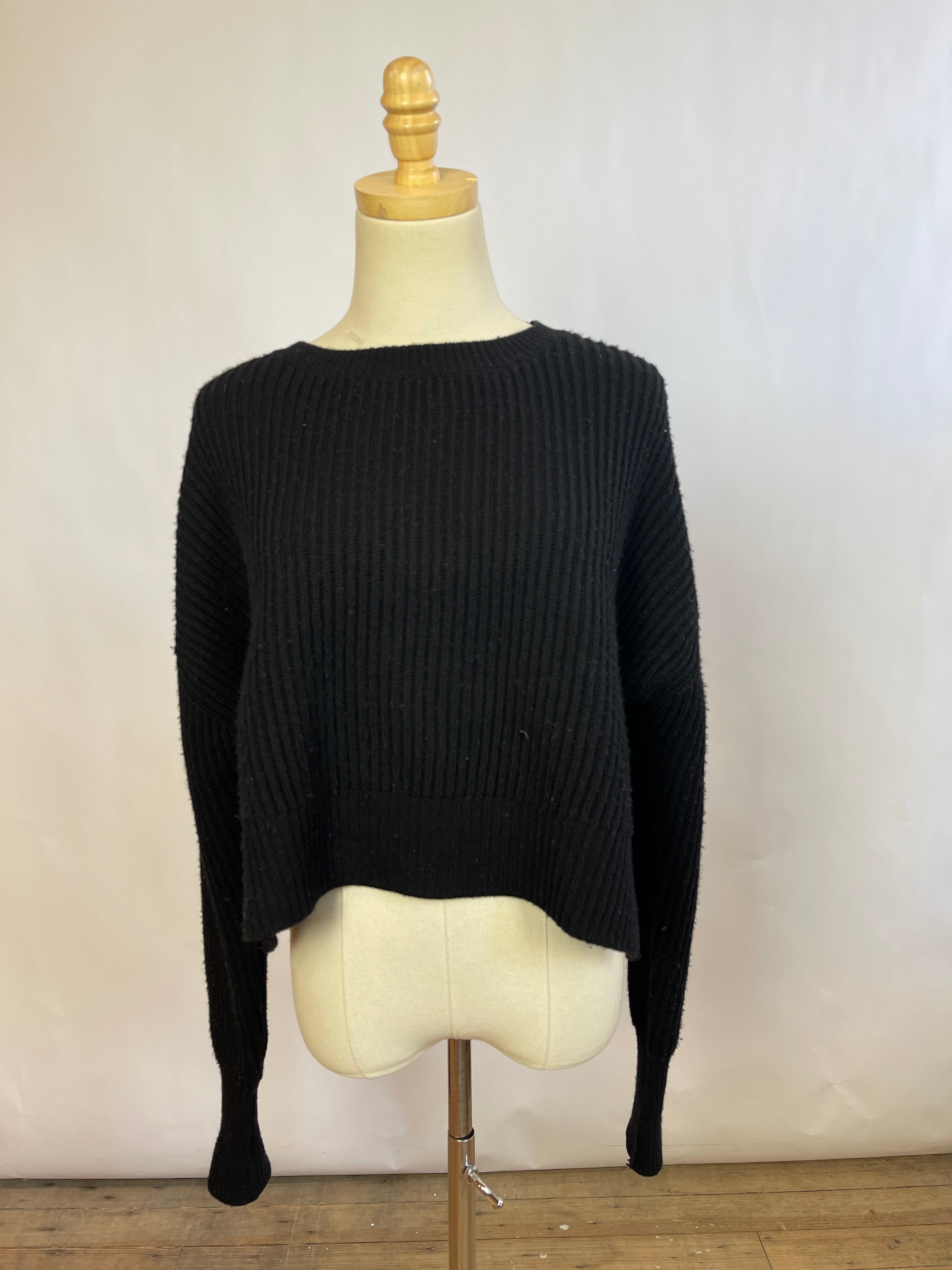 Re/Done Black Sweater (XS)