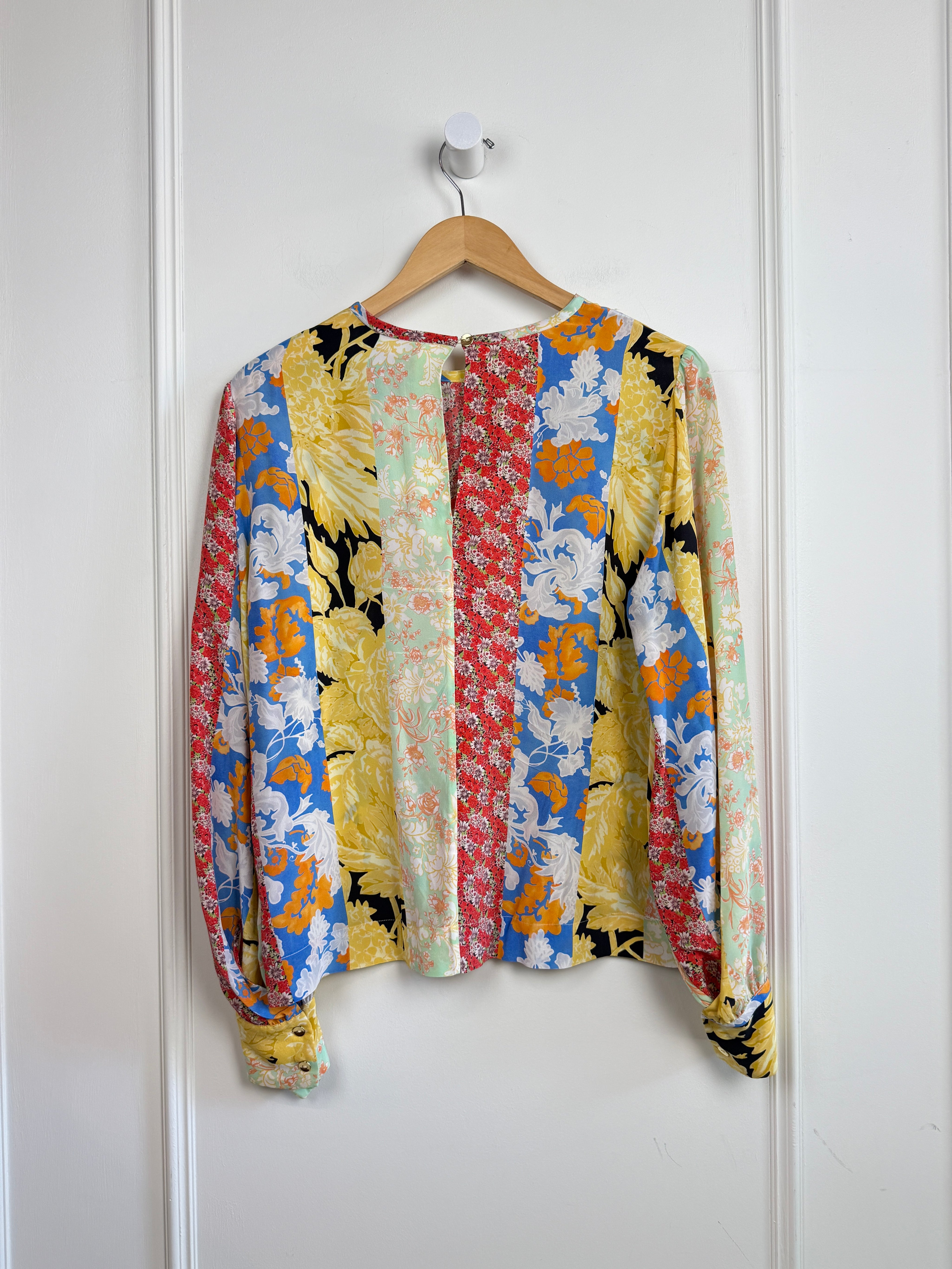 Stine Goya Spliced Silk Top (S)