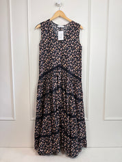 Merlette Sleeveless Floral Cotton Dress (S)