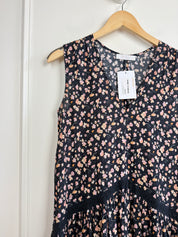 Merlette Sleeveless Floral Cotton Dress (S)