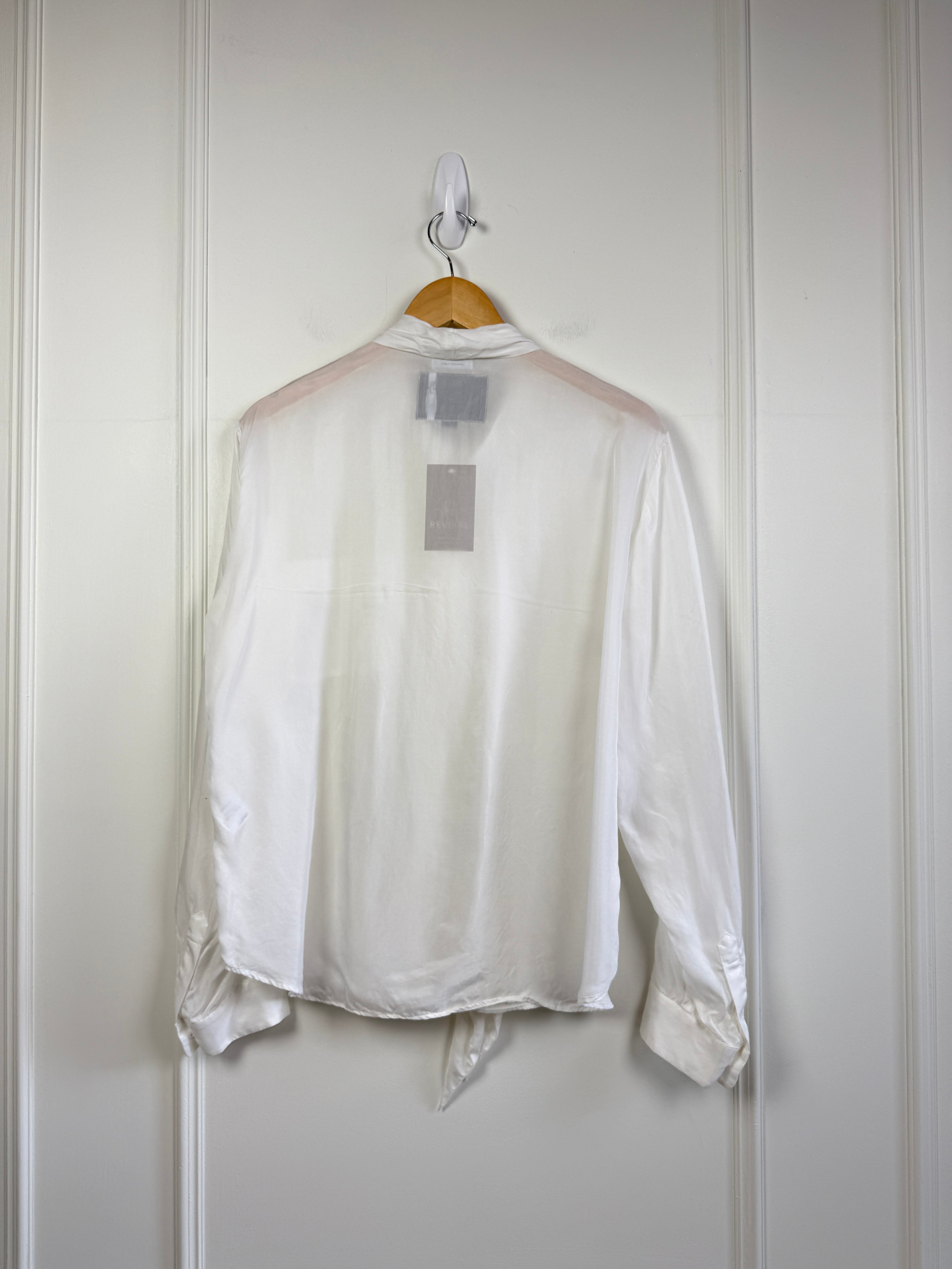 R13 Silk Tie Neck Blouse (M)