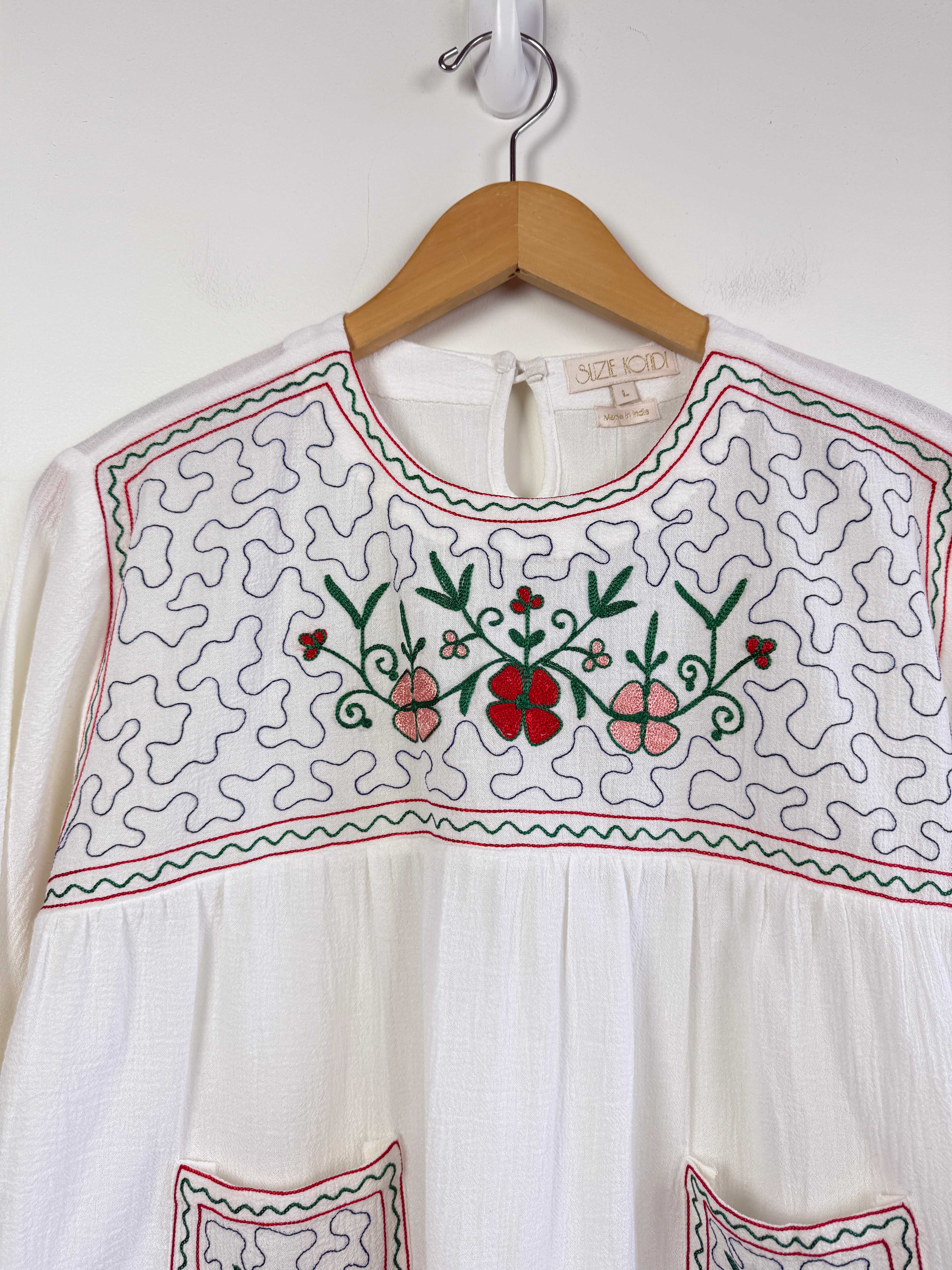 Suzie Kondi Kea Embroidered Blouse (L)