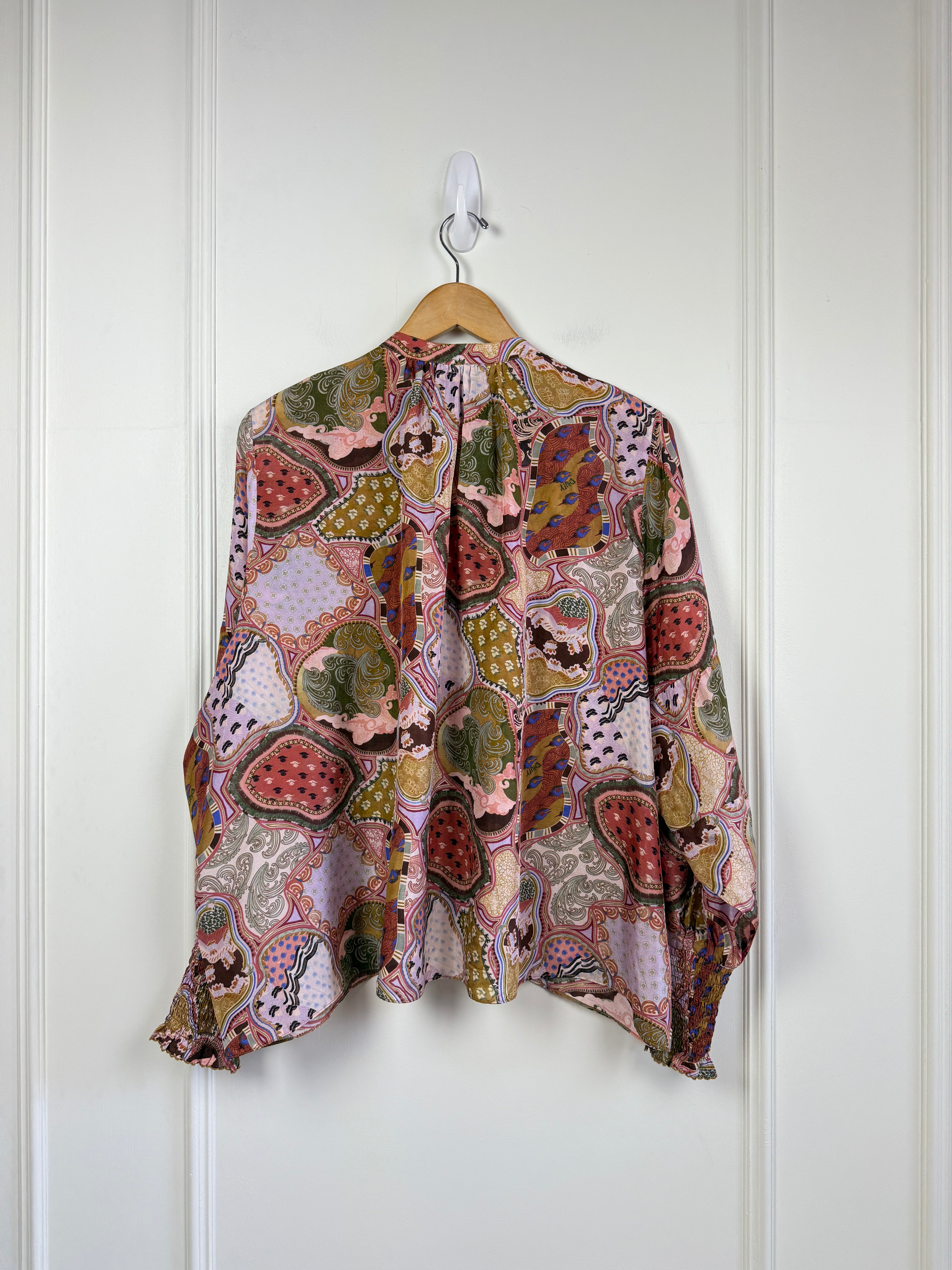 Chunky Silk Blouse (M)