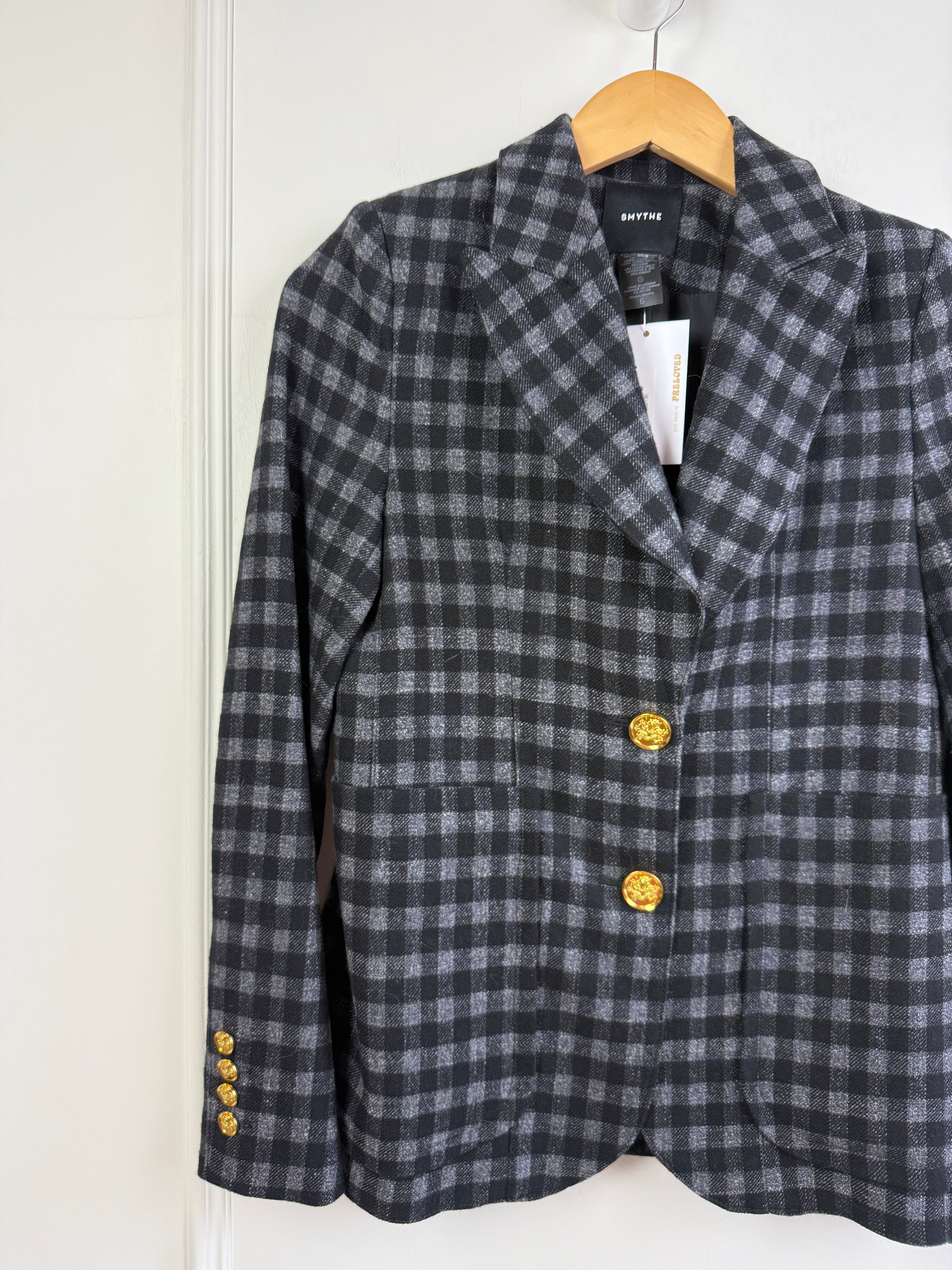 Smythe Black & Grey Blazer (6/M)