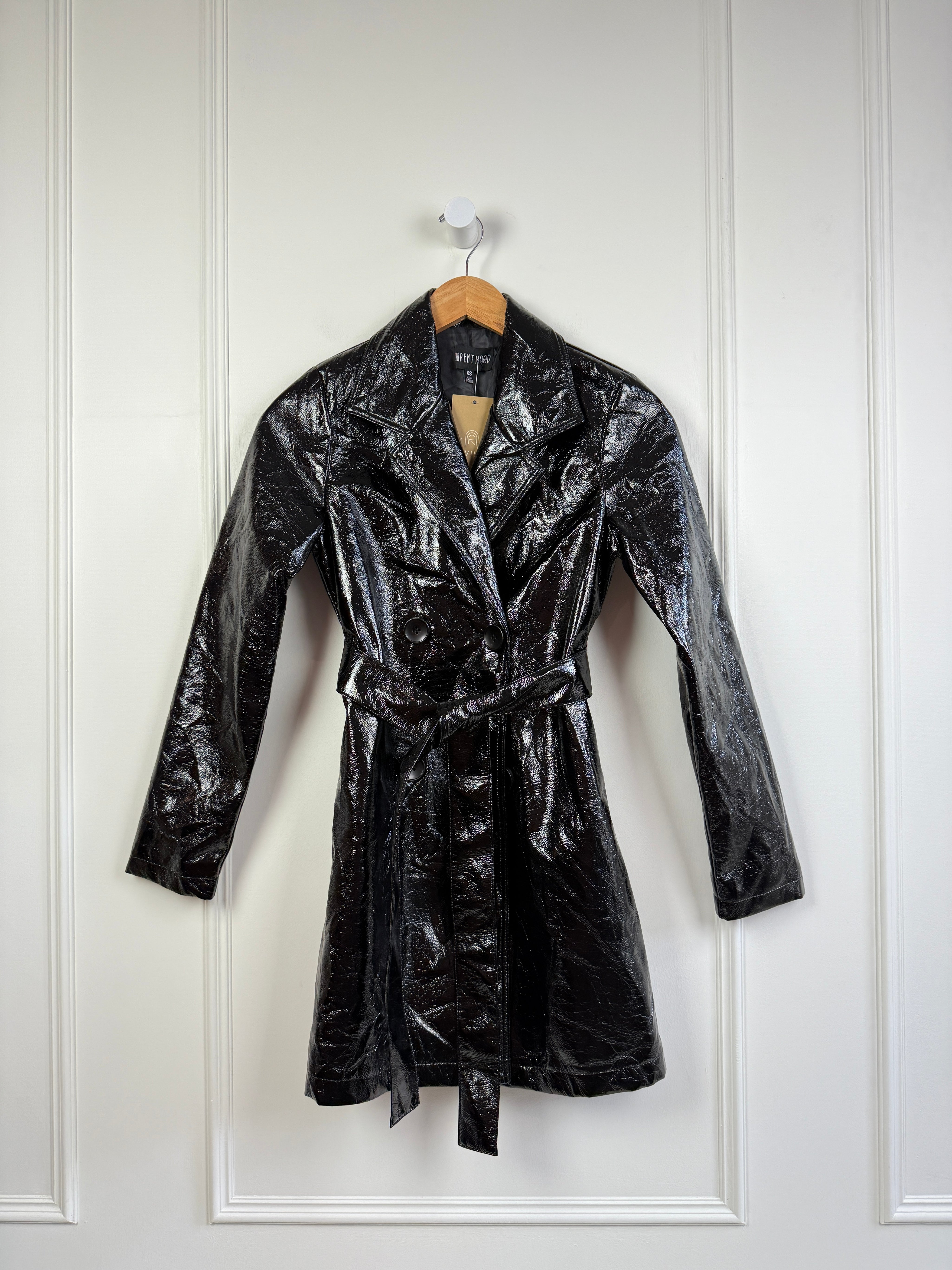 Current Mood Patent Coat (XS)