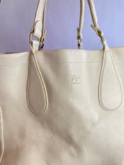 Il Bisonte Cream Leather Bag