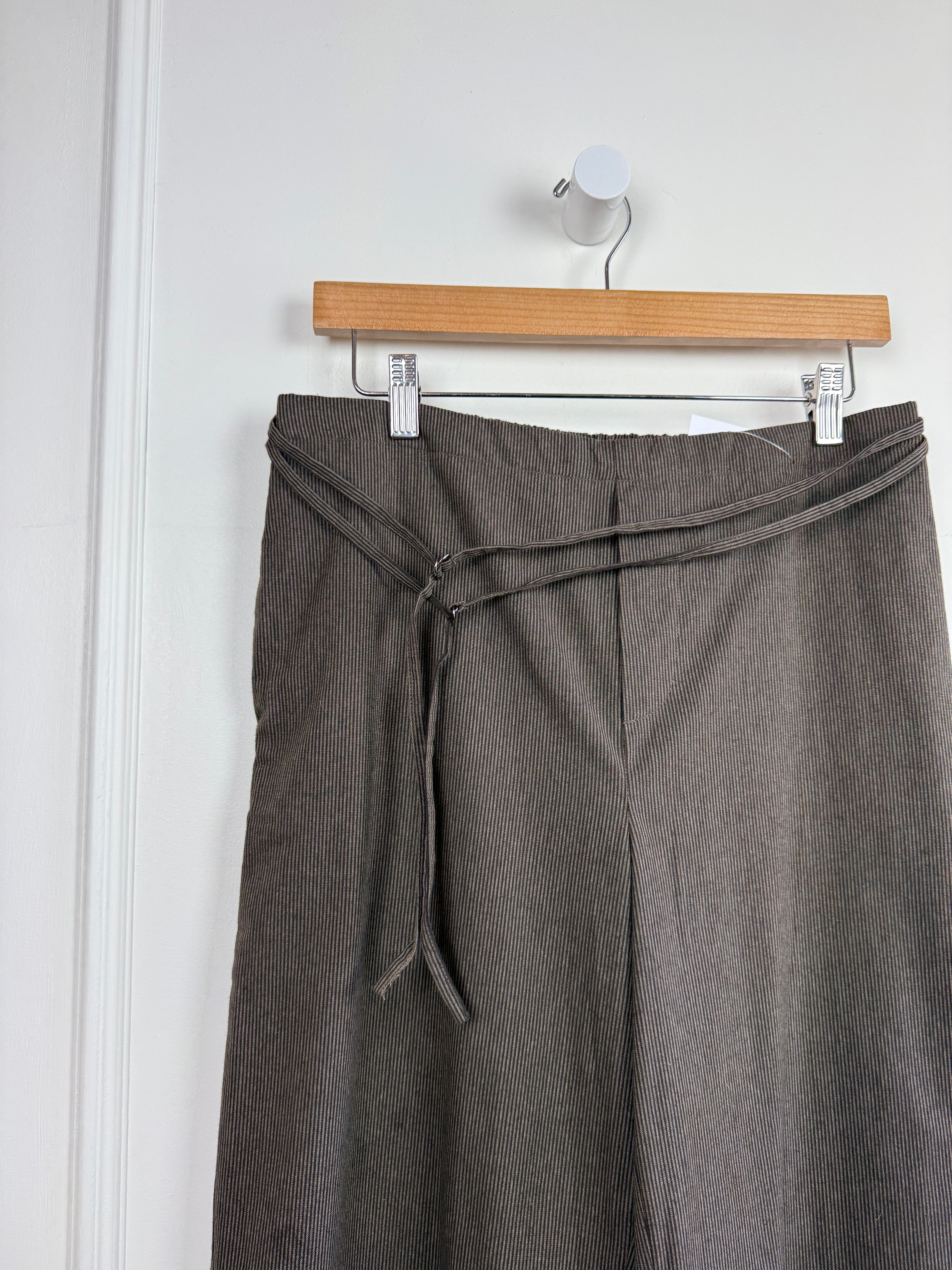 Deiji Striped Belted Pants (M)