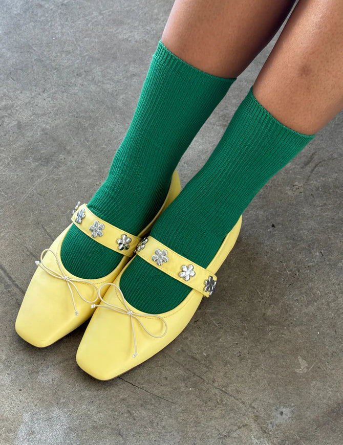 Le Bon Shoppe Trouser Socks Deep Green – Revival - Main Image