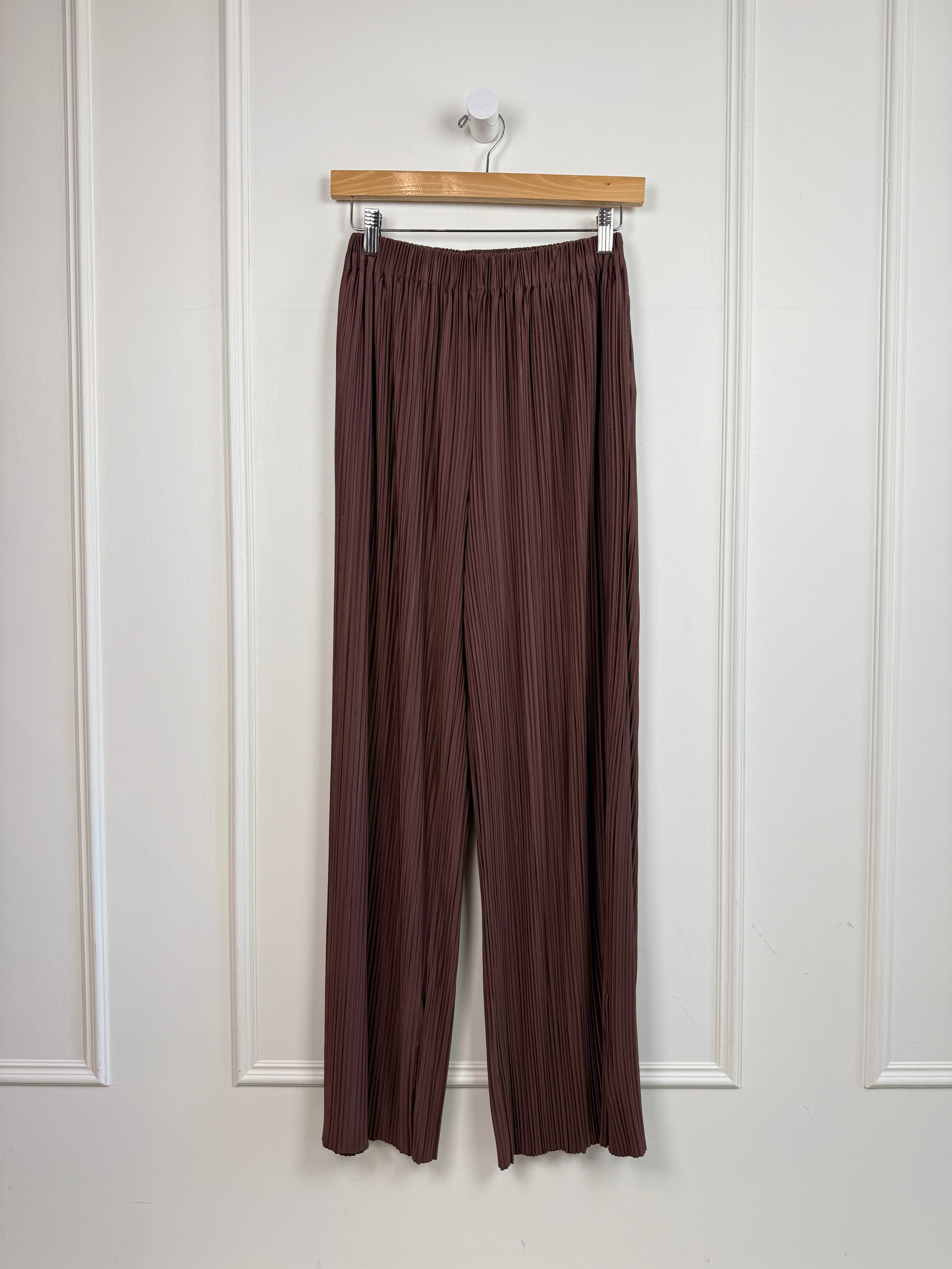 Samsoe Samsoe Uma Brown Pleated Pants (S)