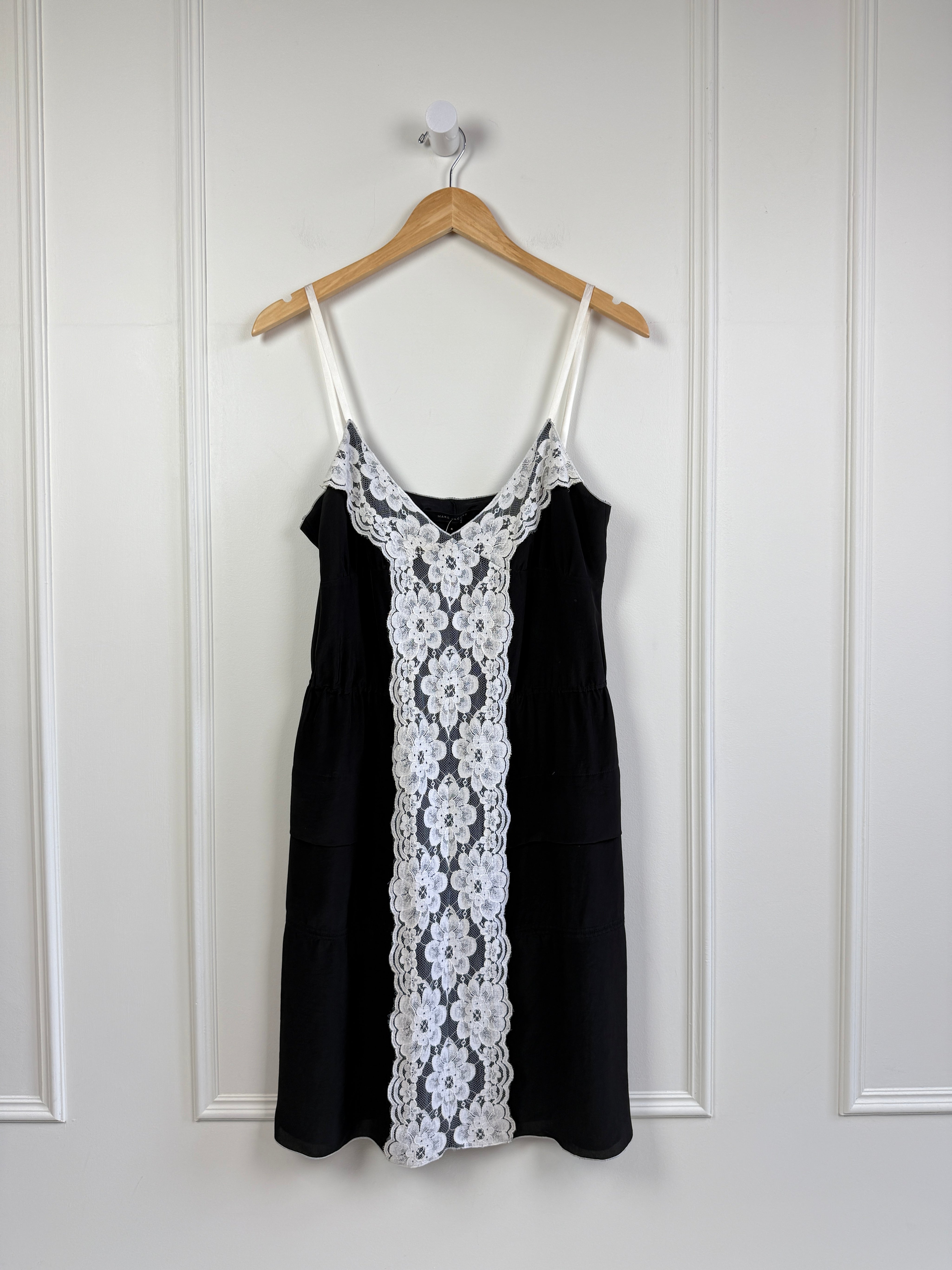 Marc Jacobs Black & White Lace Dress (6/M)