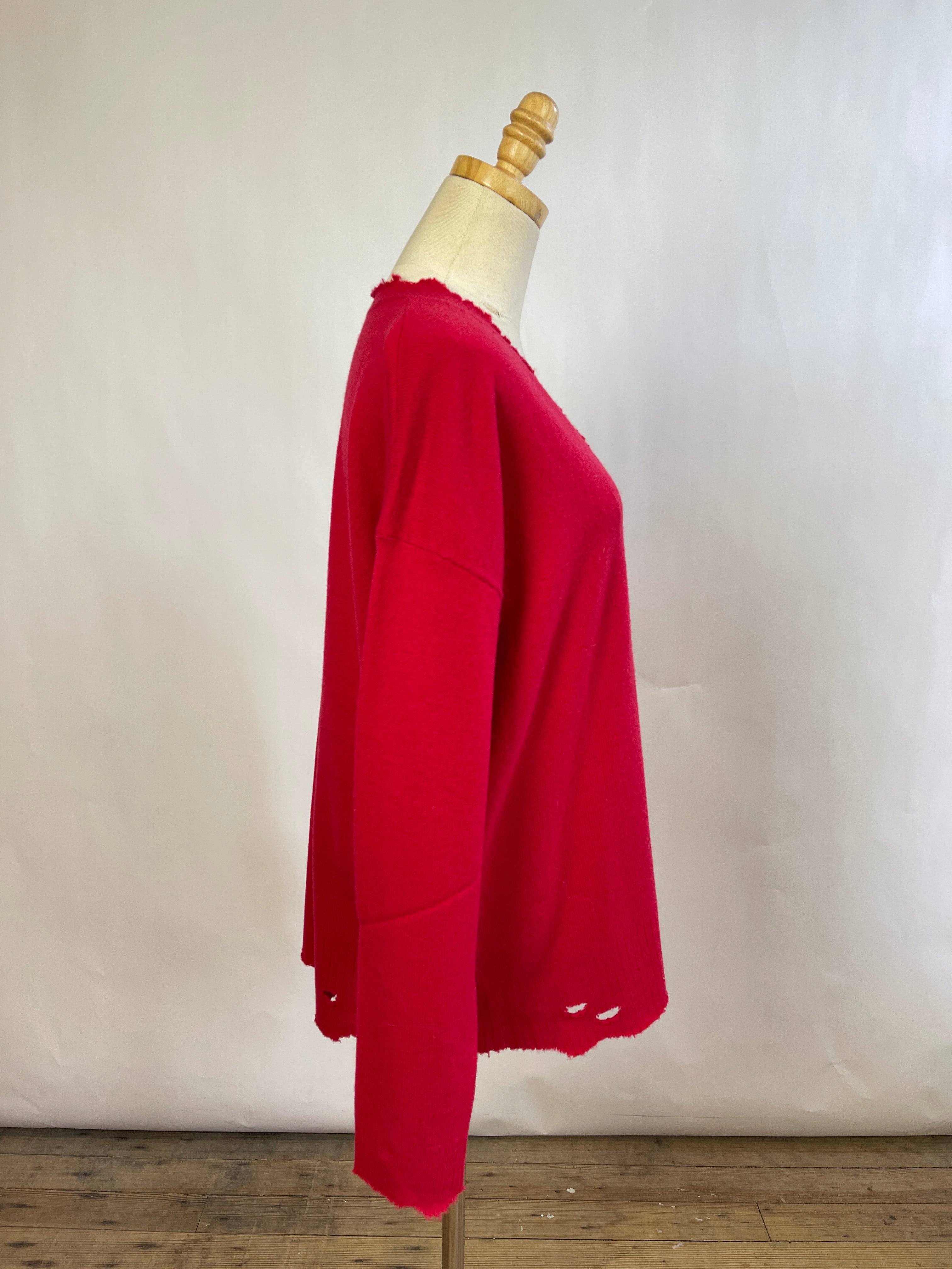 Current / Elliot Red Cashmere / Wool Sweater (L)