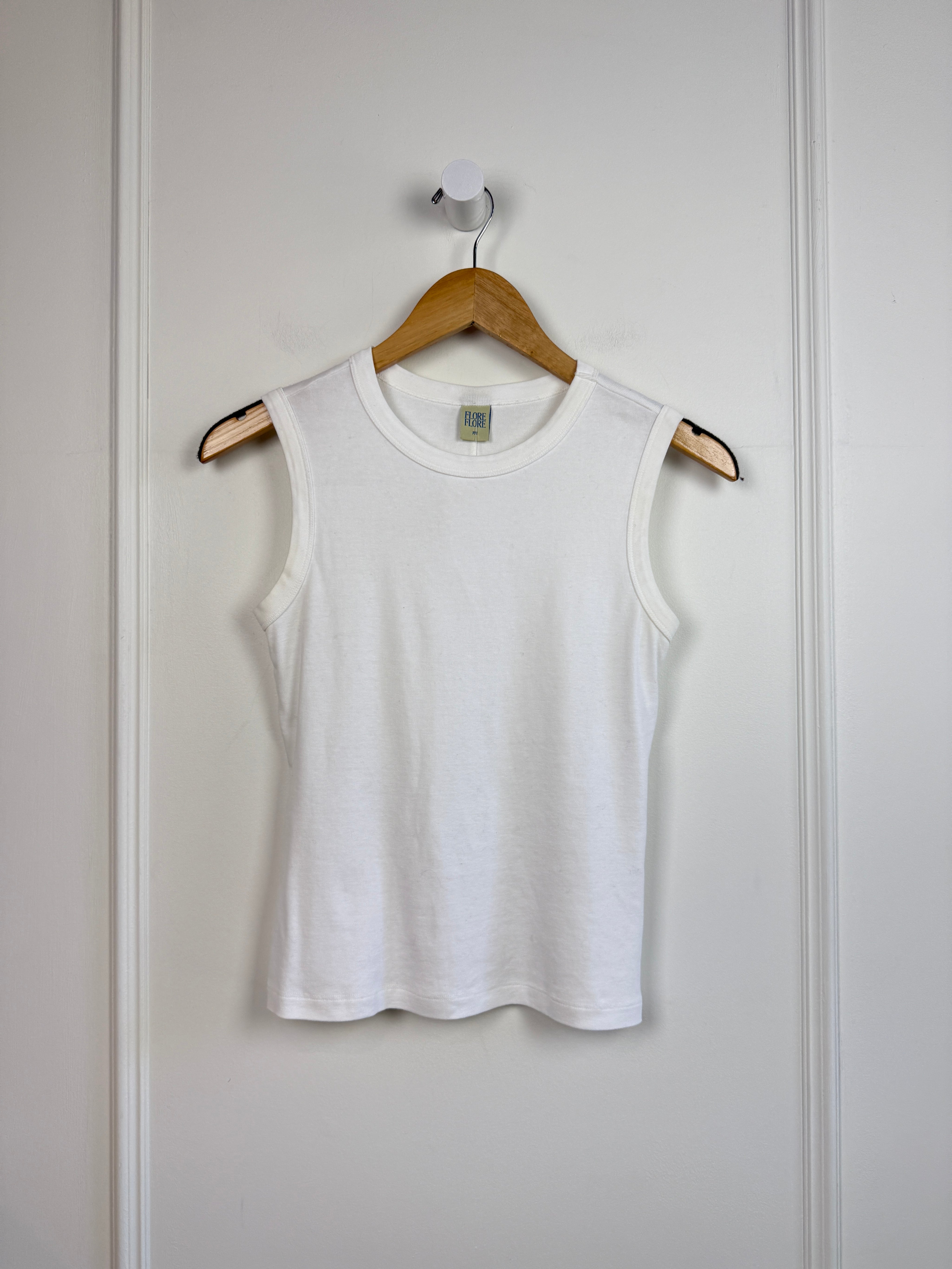 Flore Flore White Tank (M)