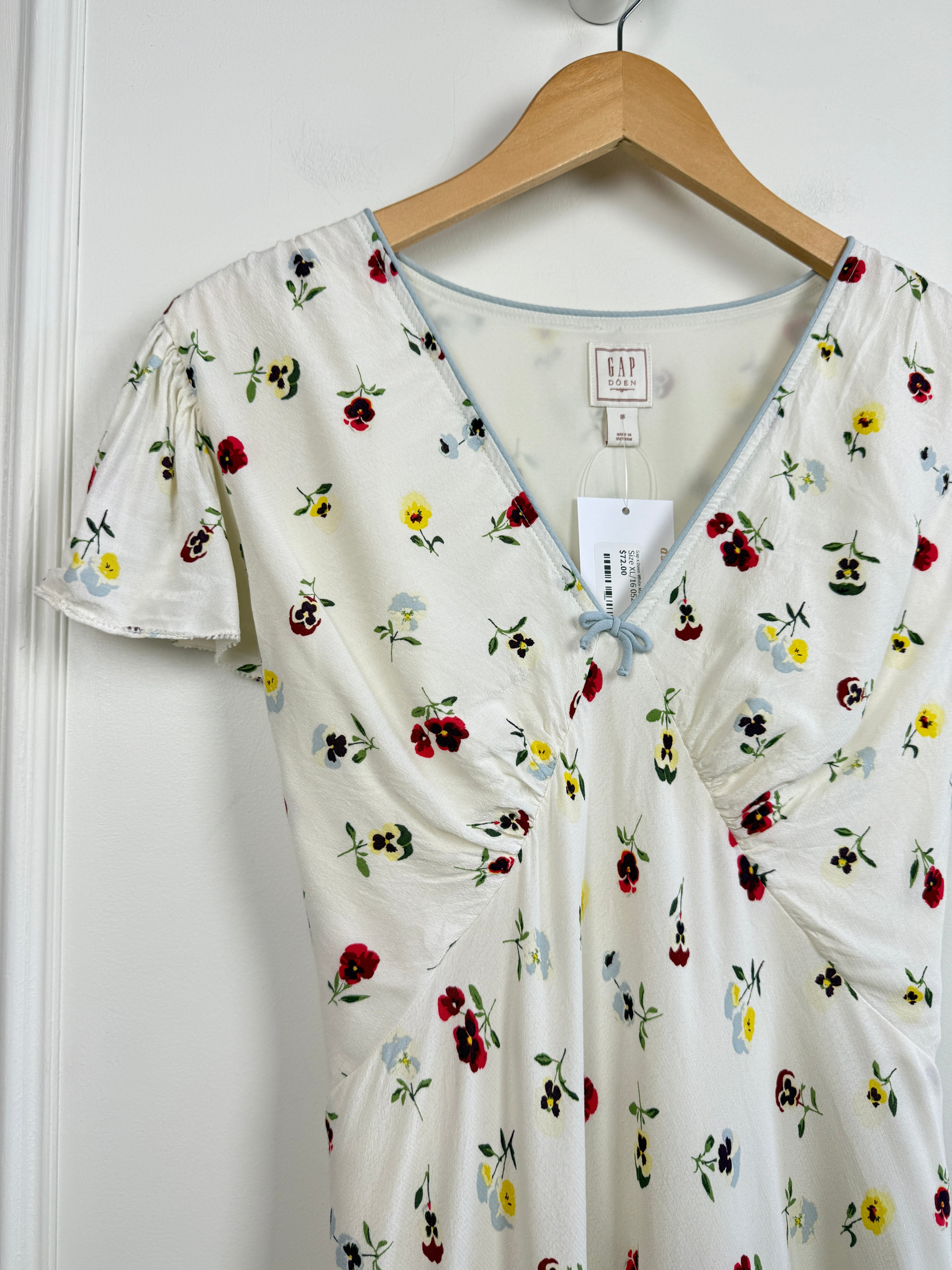 Gap x Doen White Maxi Dress (XL/16)