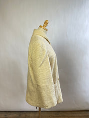 Vintage Neiman Marcus Boucle Cream Blazer (L)