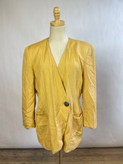 Vintage Christian Dior Yellow Blazer (L)