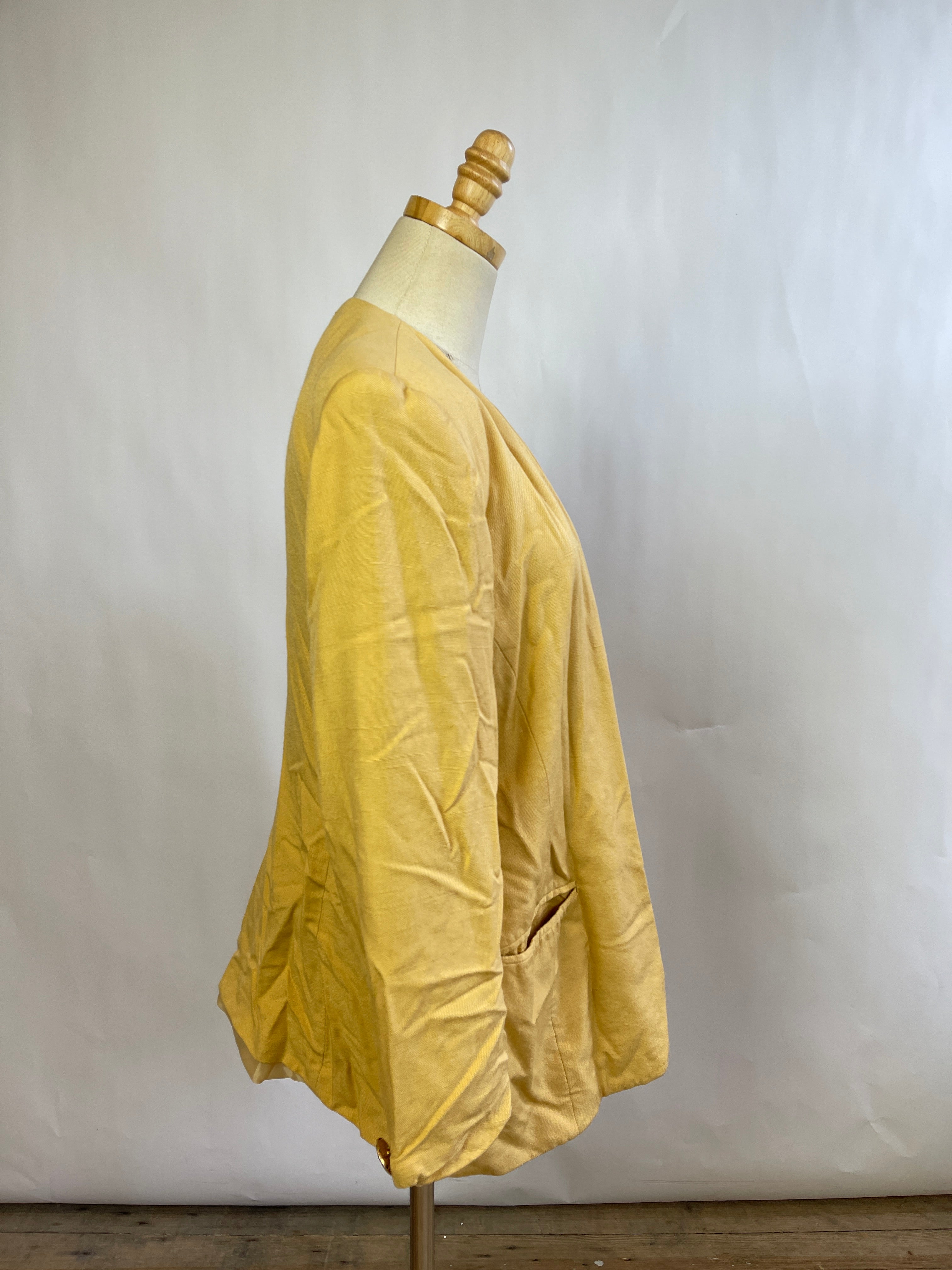 Vintage Christian Dior Yellow Blazer (L)