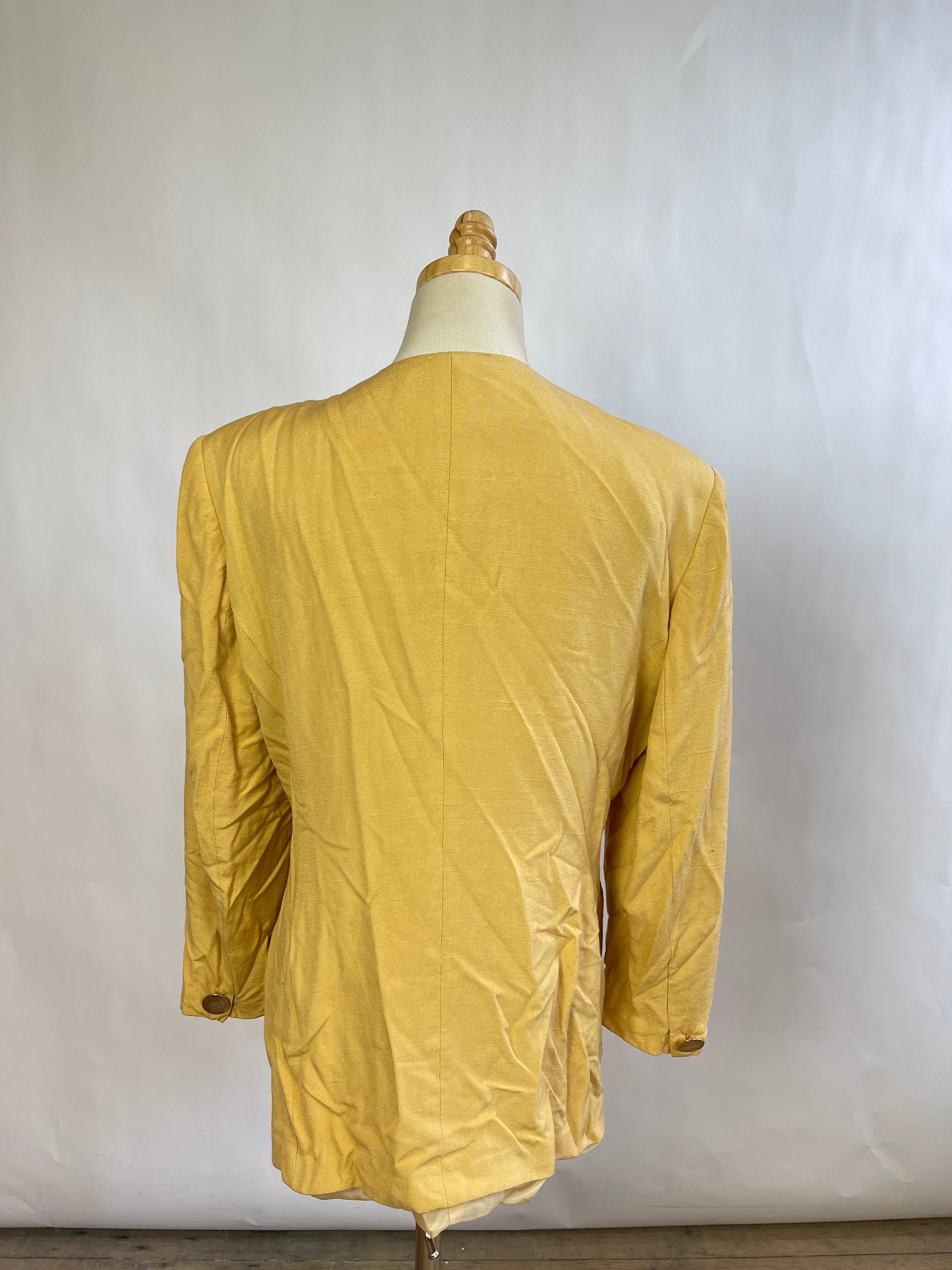 Vintage Christian Dior Yellow Blazer (L)