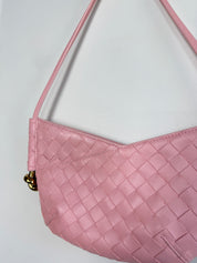 Bottega Veneta Mini Solstice Intrecciato Leather Bag - Rose