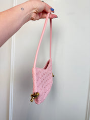 Bottega Veneta Mini Solstice Intrecciato Leather Bag - Rose