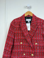 Derek Lam Crosby Red Tweed Blazer (4/S)