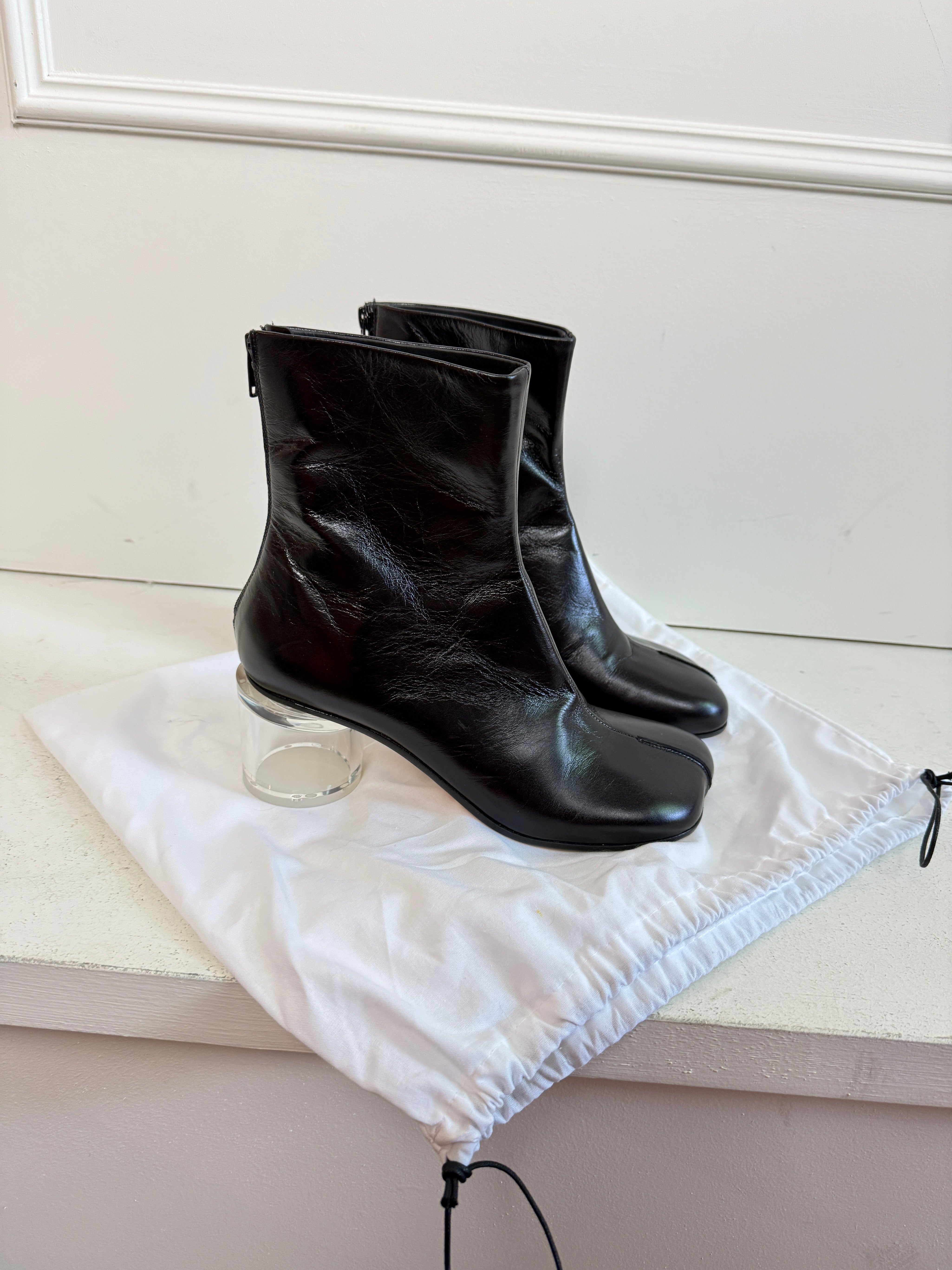MM6 Block Heel Ankle Boots (39)