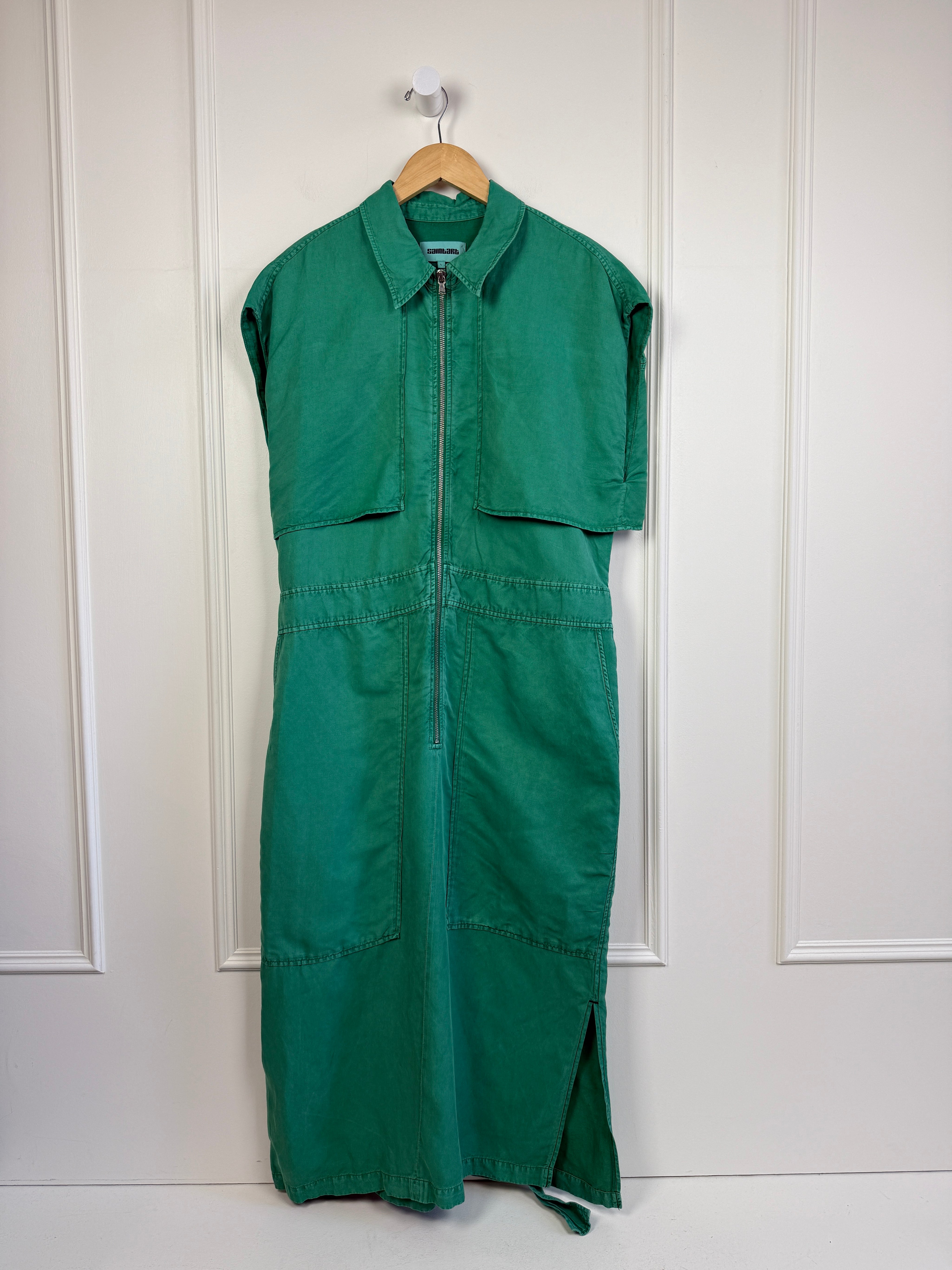 Saint Art Teal Fran Cargo Dress (L)