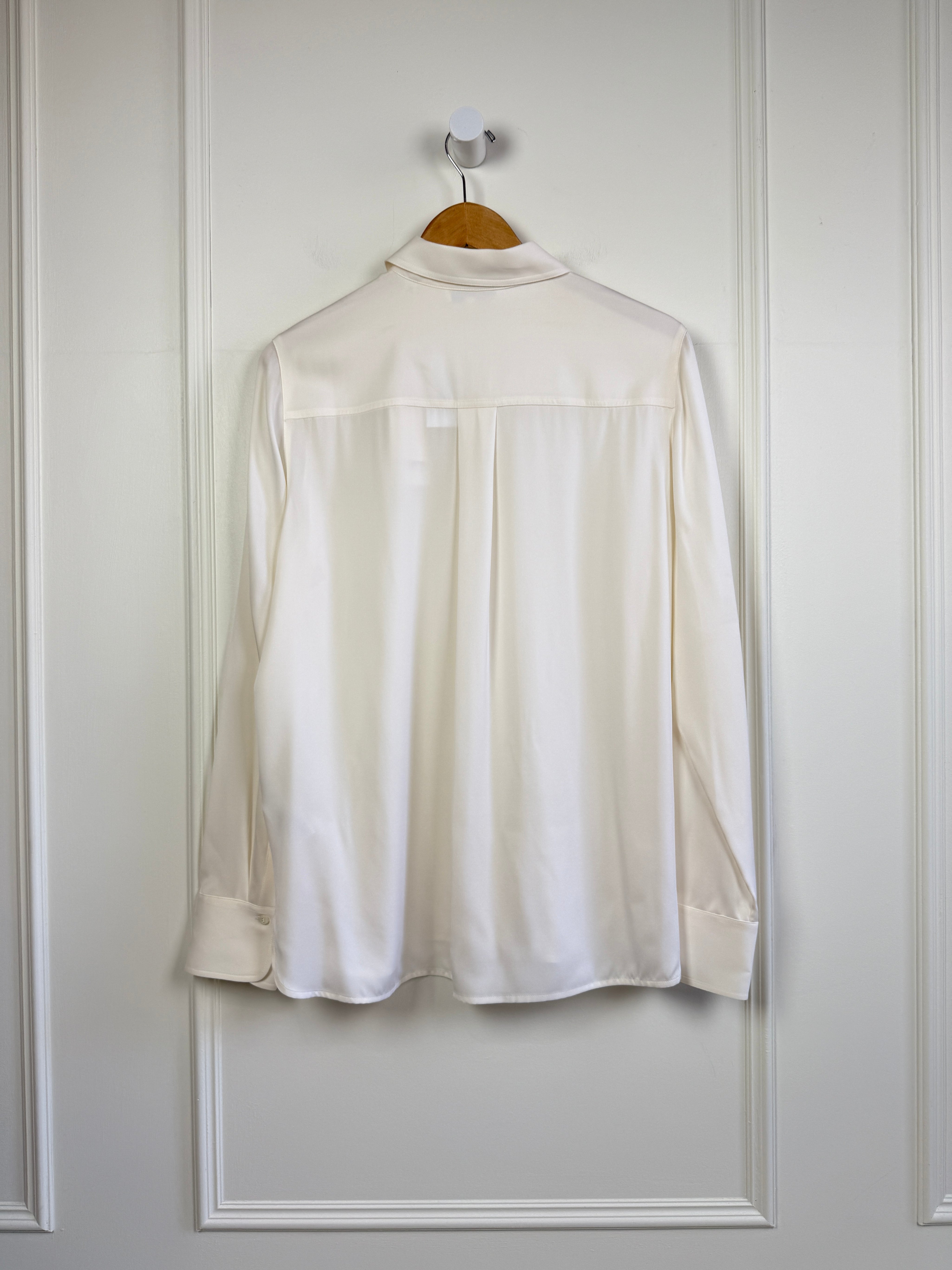 Vince White Silk Top (L)