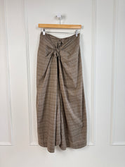 Soeur Brown Plaid Skirt (S/34)