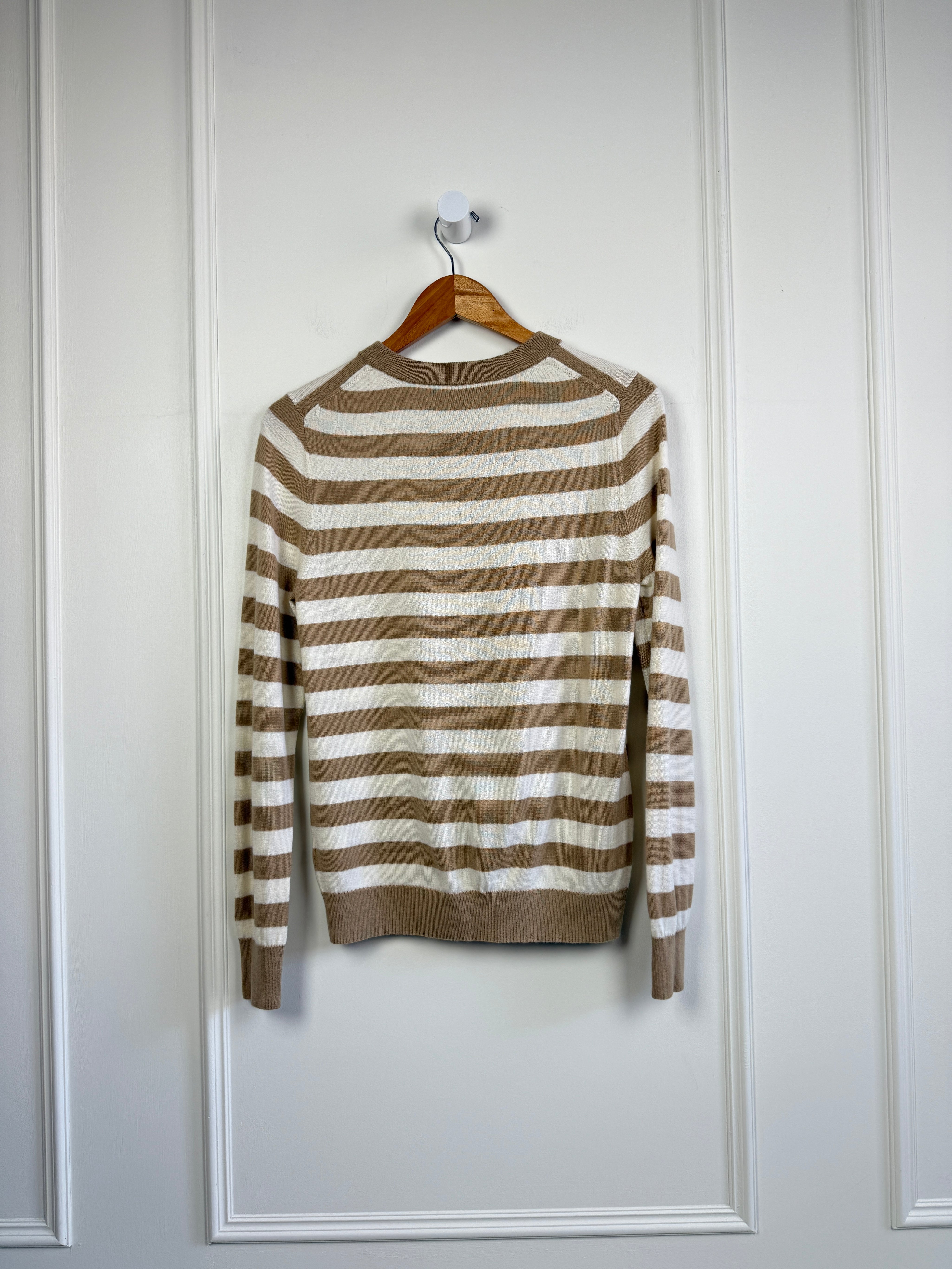Trina Turk Striped Heart Sweater (M)