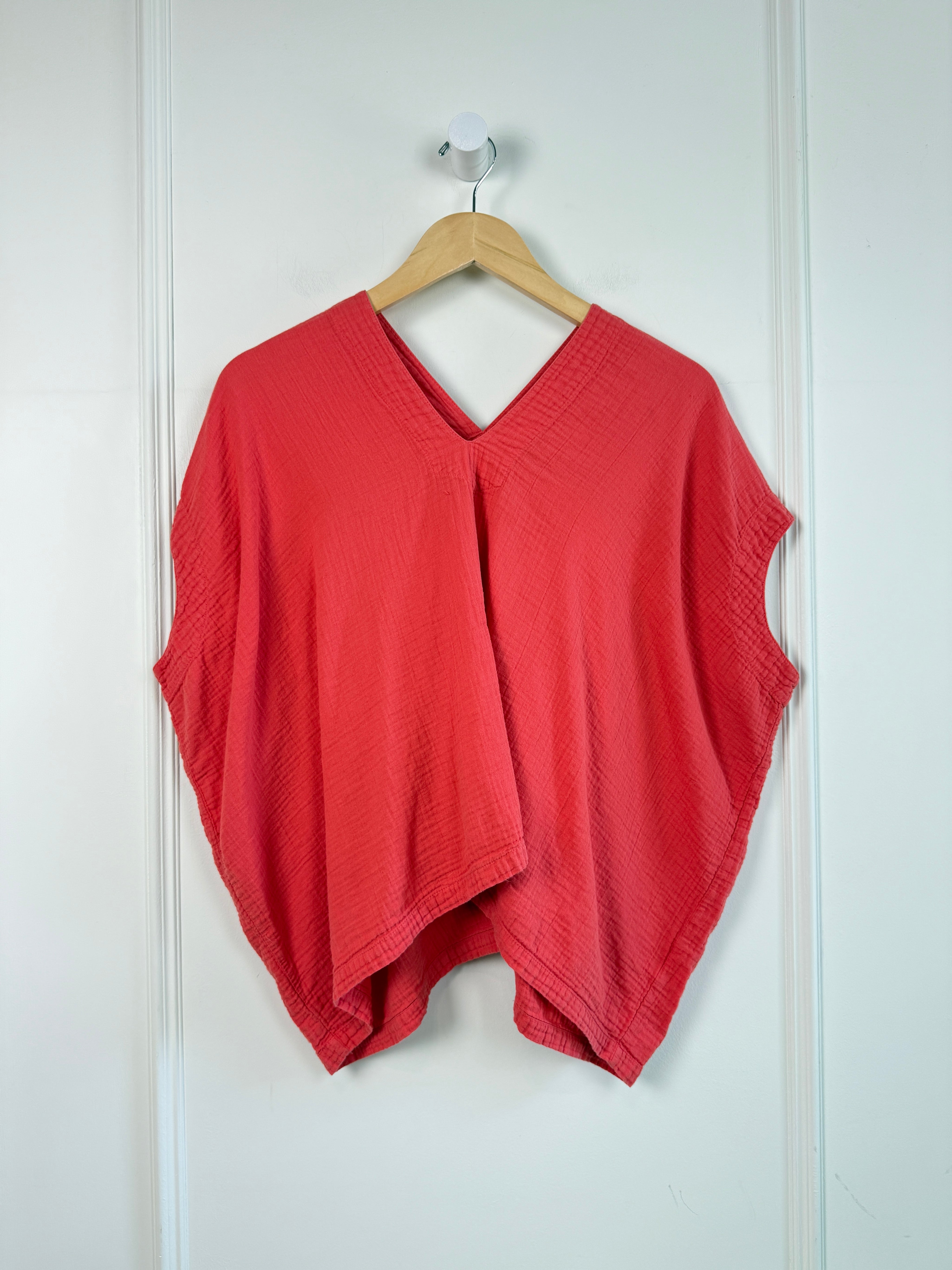 Atelier Delphine Red Cotton Top (M)