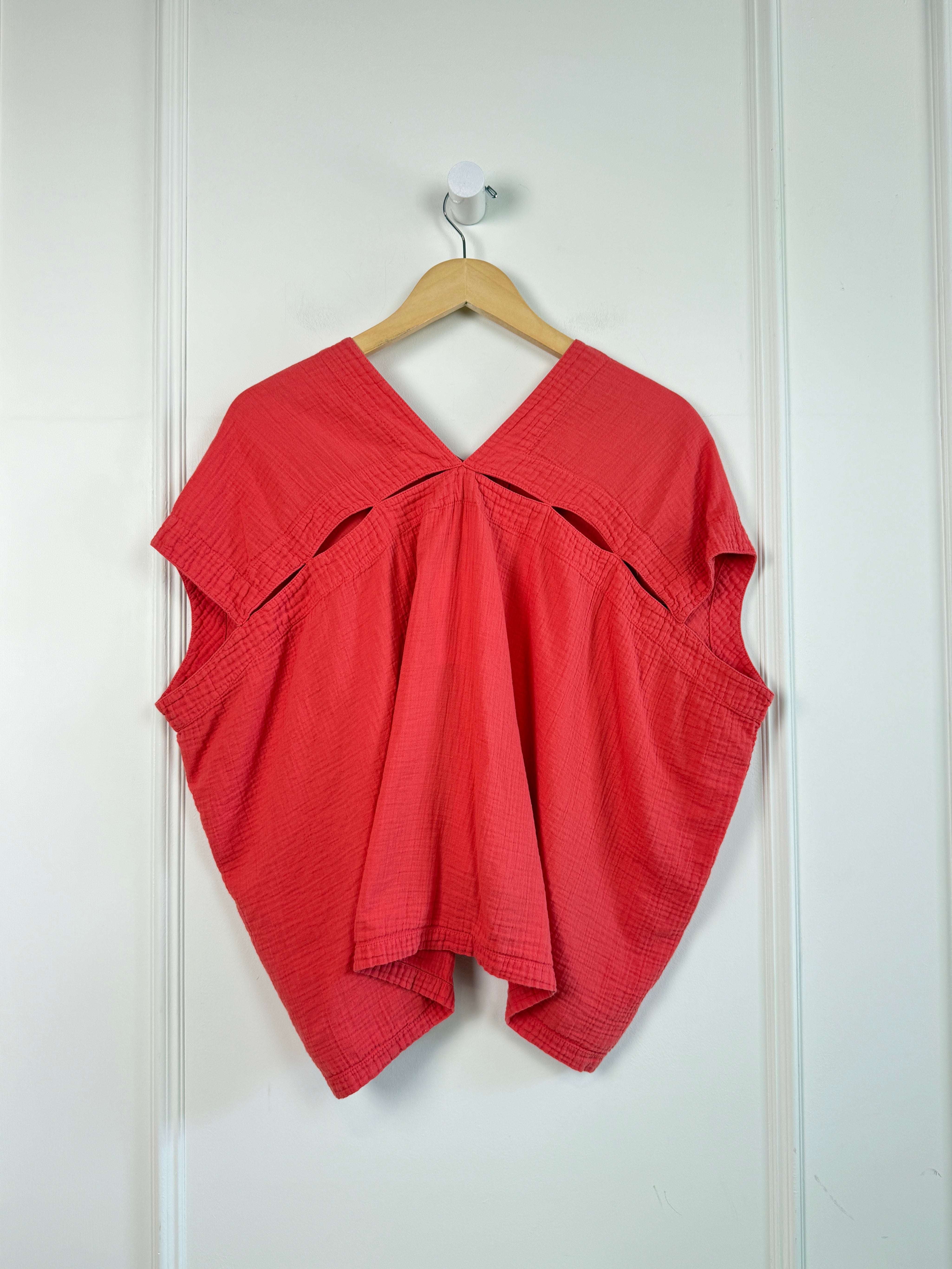 Atelier Delphine Red Cotton Top (M)