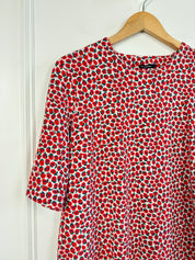 Marimekko Red Floral Top (L)