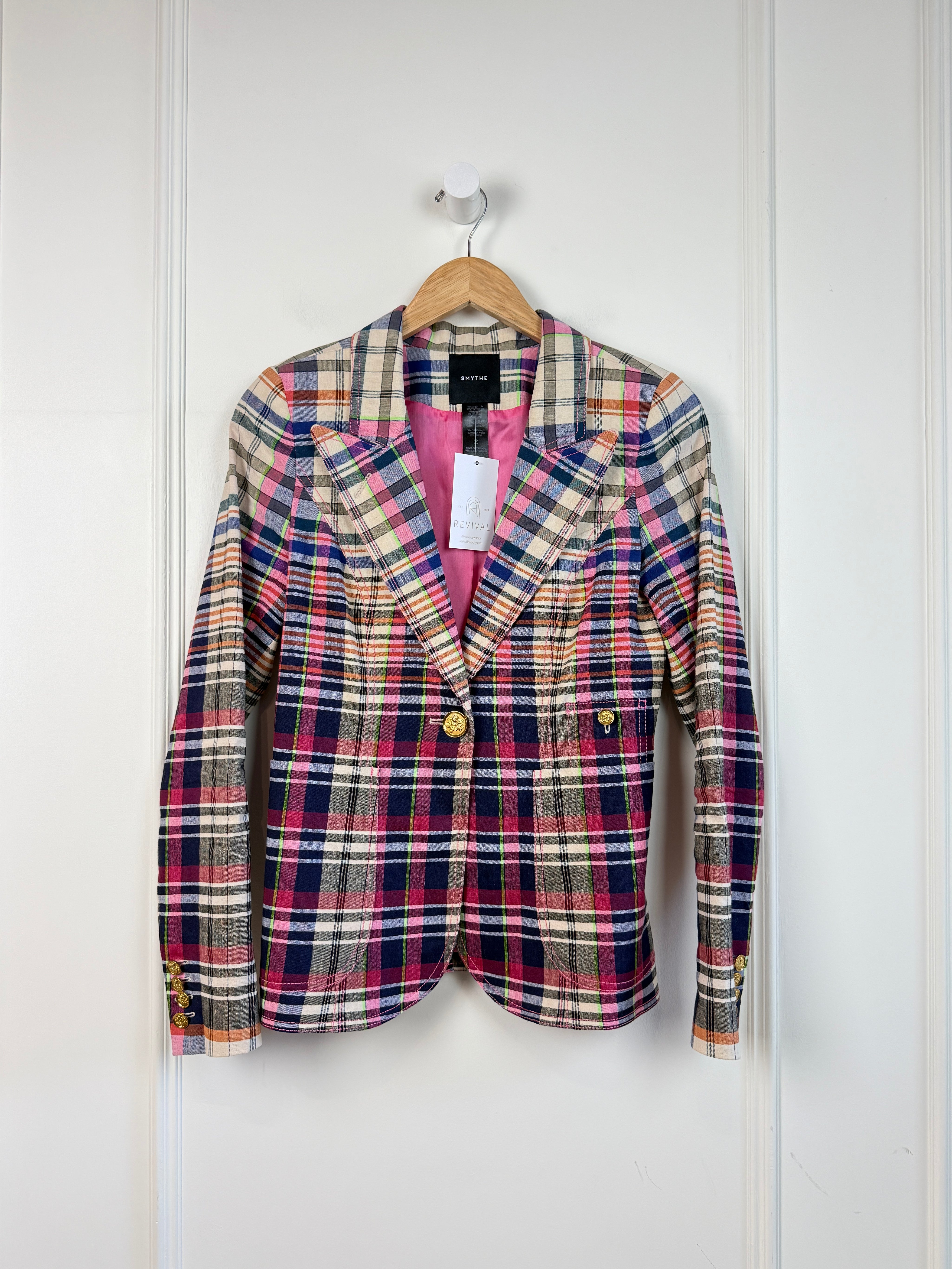 Smythe Plaid Blazer (6/M)