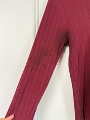 Donni Red Pointelle Tee (M)