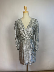 Ba&sh "Divina" Silver Mini Dress (L)