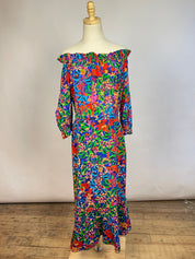 Saloni "Grace Dress" in "Tropical Begonia" (10/L)