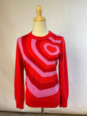 Trina Turk Heart Sweater (M)