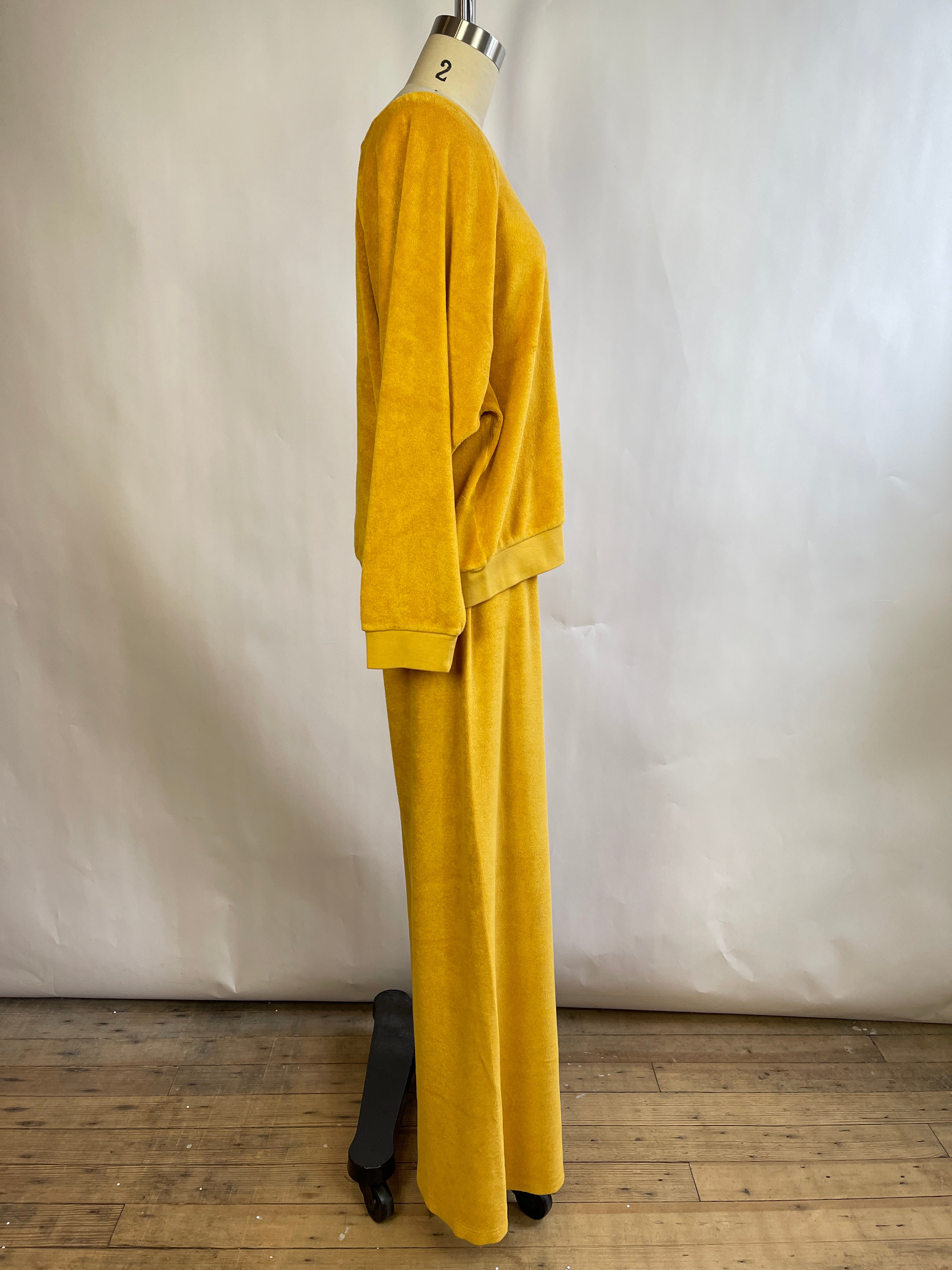 Suzie Kondi Yellow Terry Sweatpants (L)