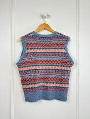 Brora Wool Pattern Vest (L)