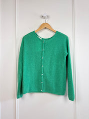 Sézane Gaspard Cardigan in Sea Bright Green (XS)